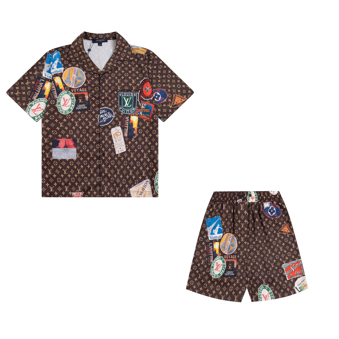 Louis Vuitton Silk Shirt & Short - everydesigner