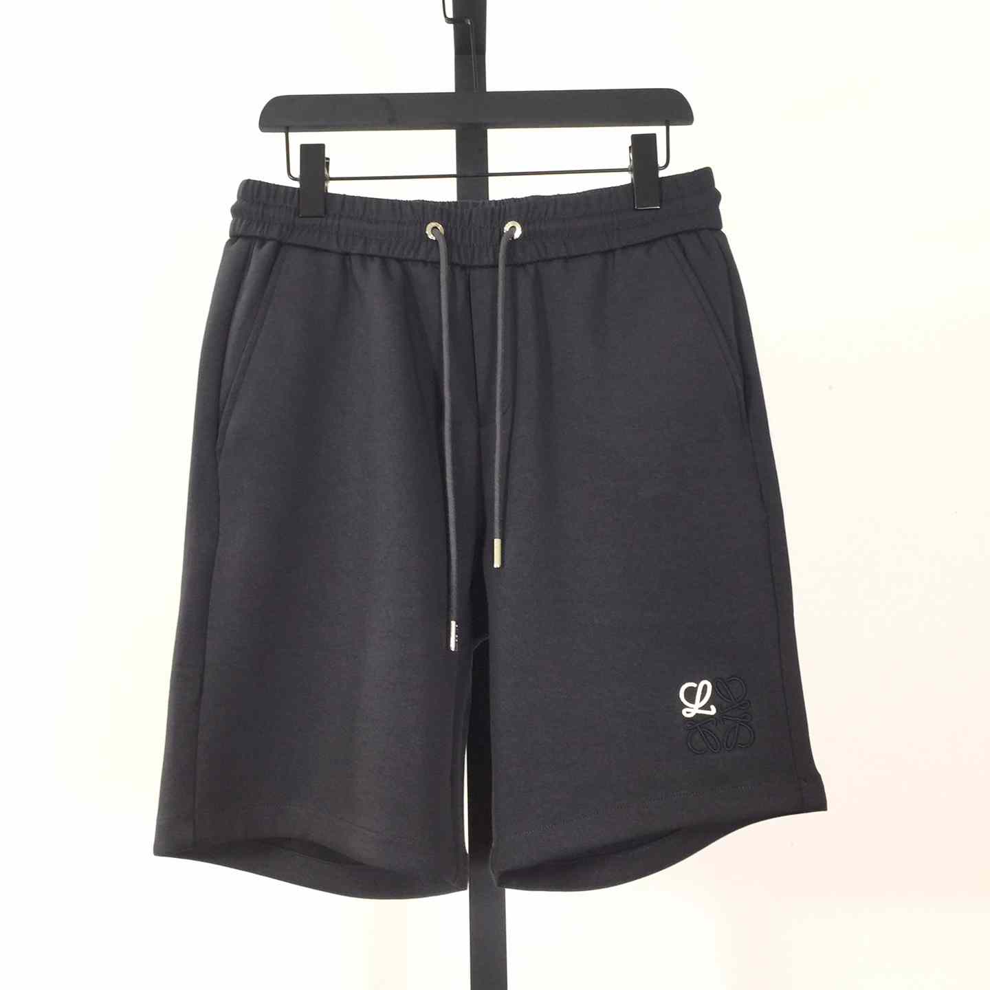 Loewe Cotton Shorts In Grey - everydesigner