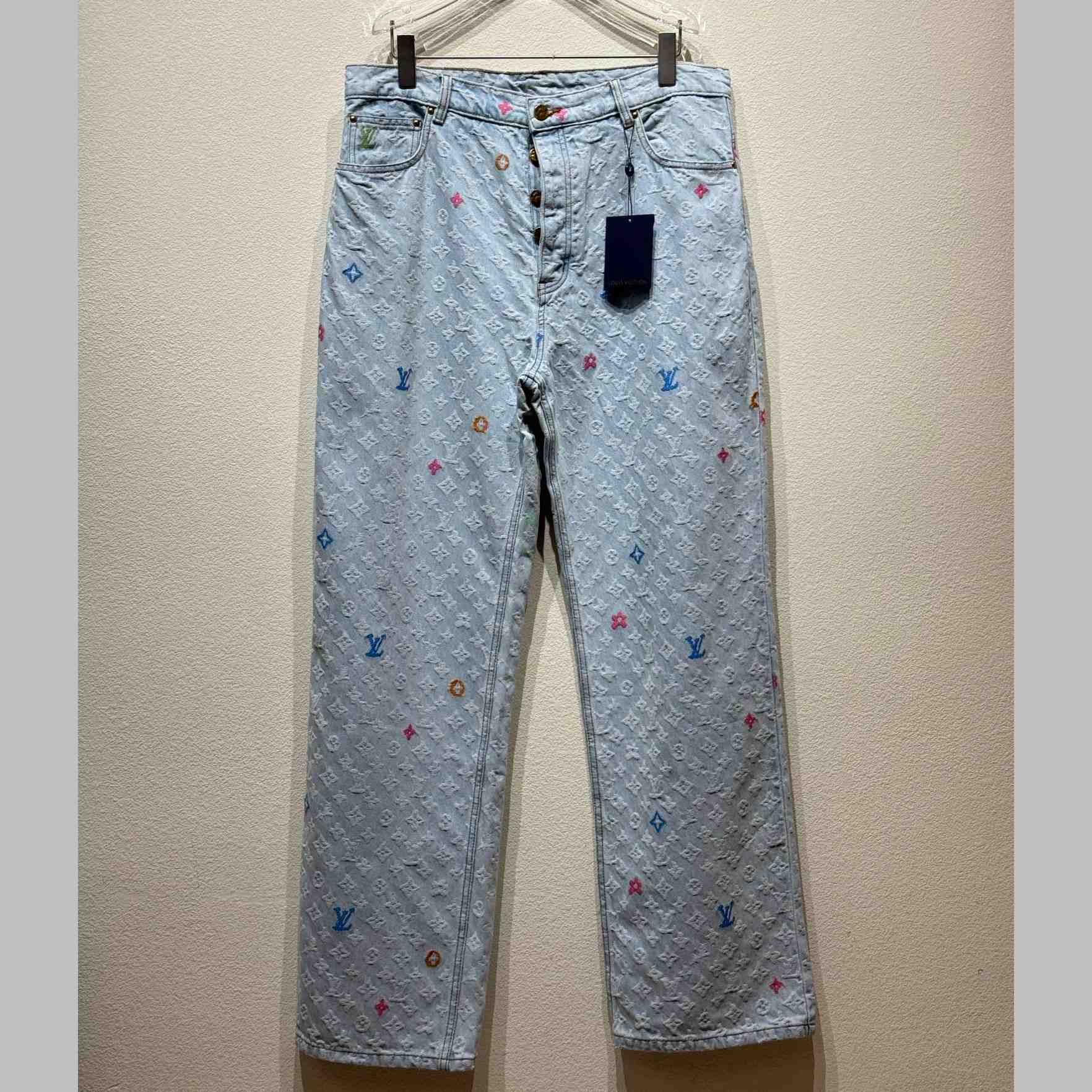 Louis Vuitton Monogram Denim Pants - everydesigner