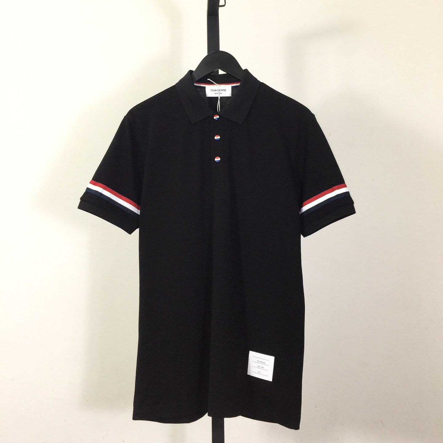 Thom Browne Striped Cotton Polo Shirt - everydesigner