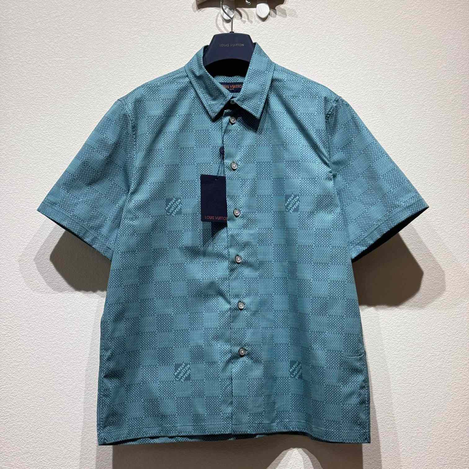 Louis Vuitton Printed Short-Sleeved Cotton Shirt   1AFQY0 - everydesigner