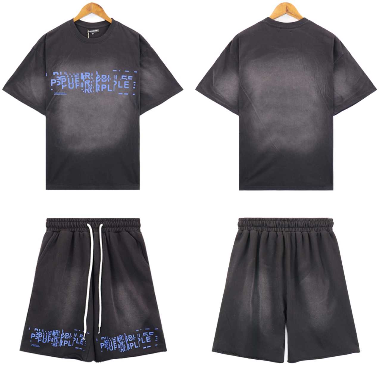 Purple-Brand Tee & Shorts - everydesigner