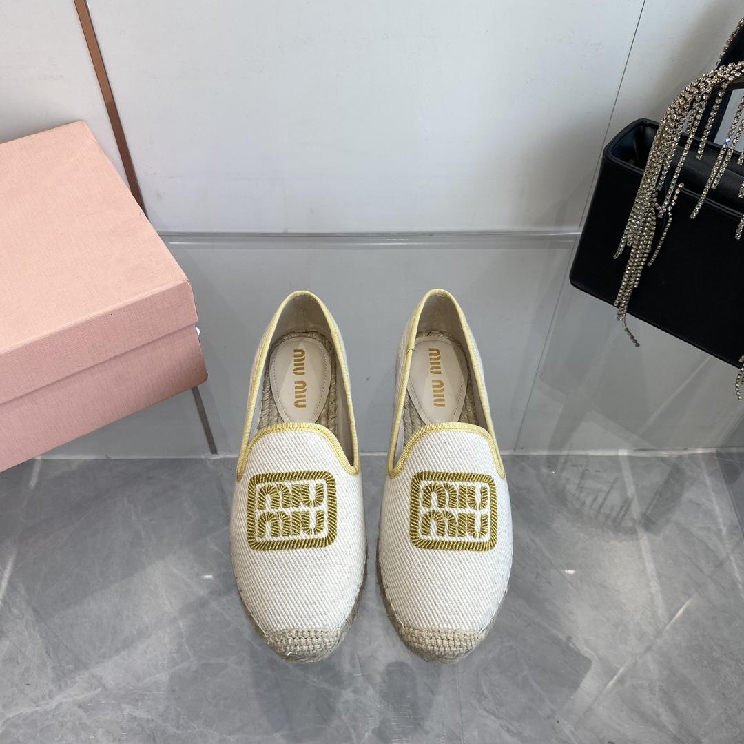 Miu Miu Cotton Drill Espadrilles - everydesigner