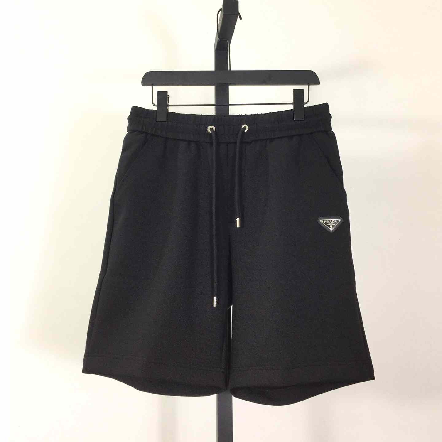 Prada Cotton Shorts In Gray - everydesigner