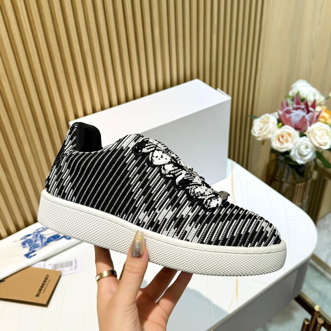 Burberry Check Knit Box Sneakers - everydesigner