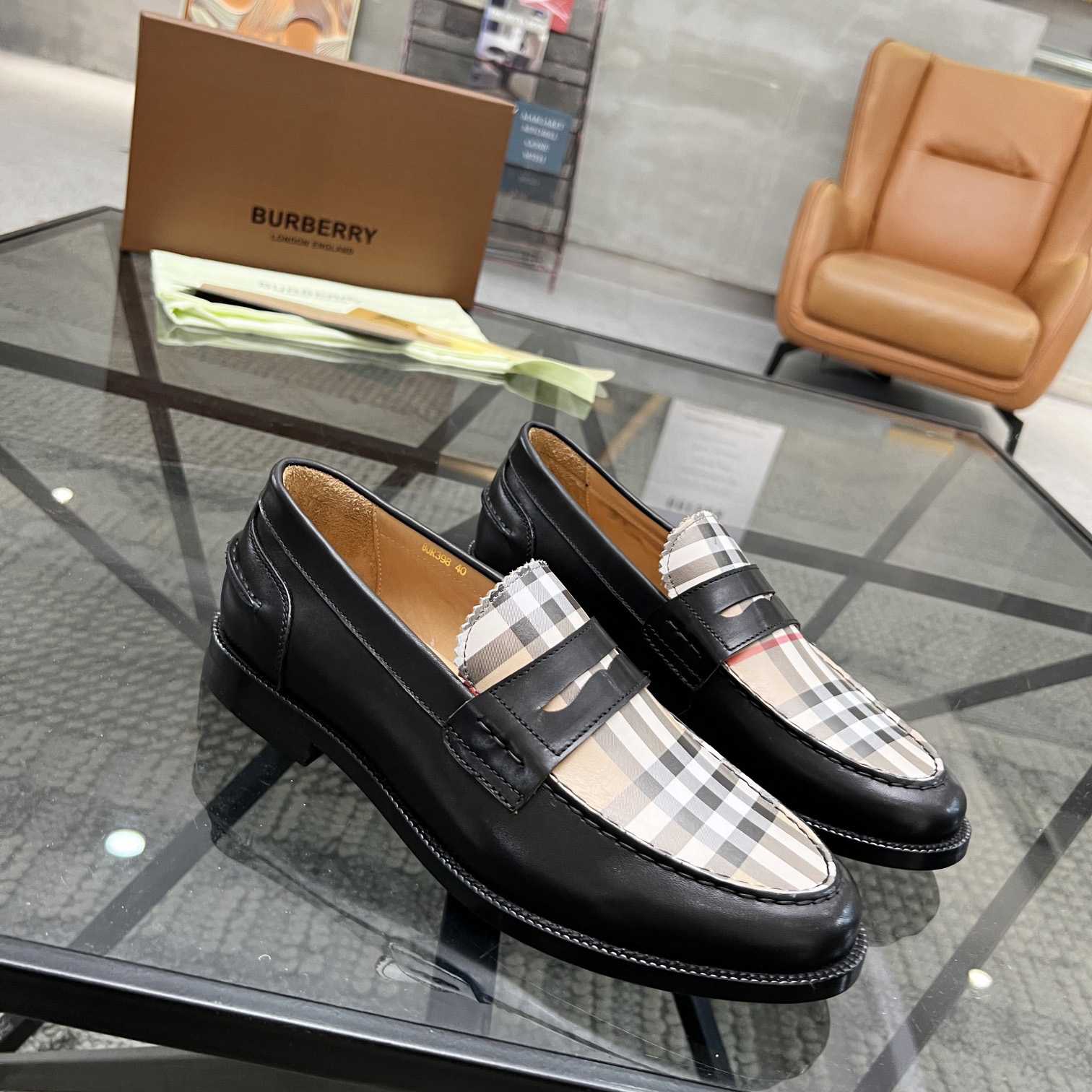 Burberry Vintage Check Penny Loafers - everydesigner