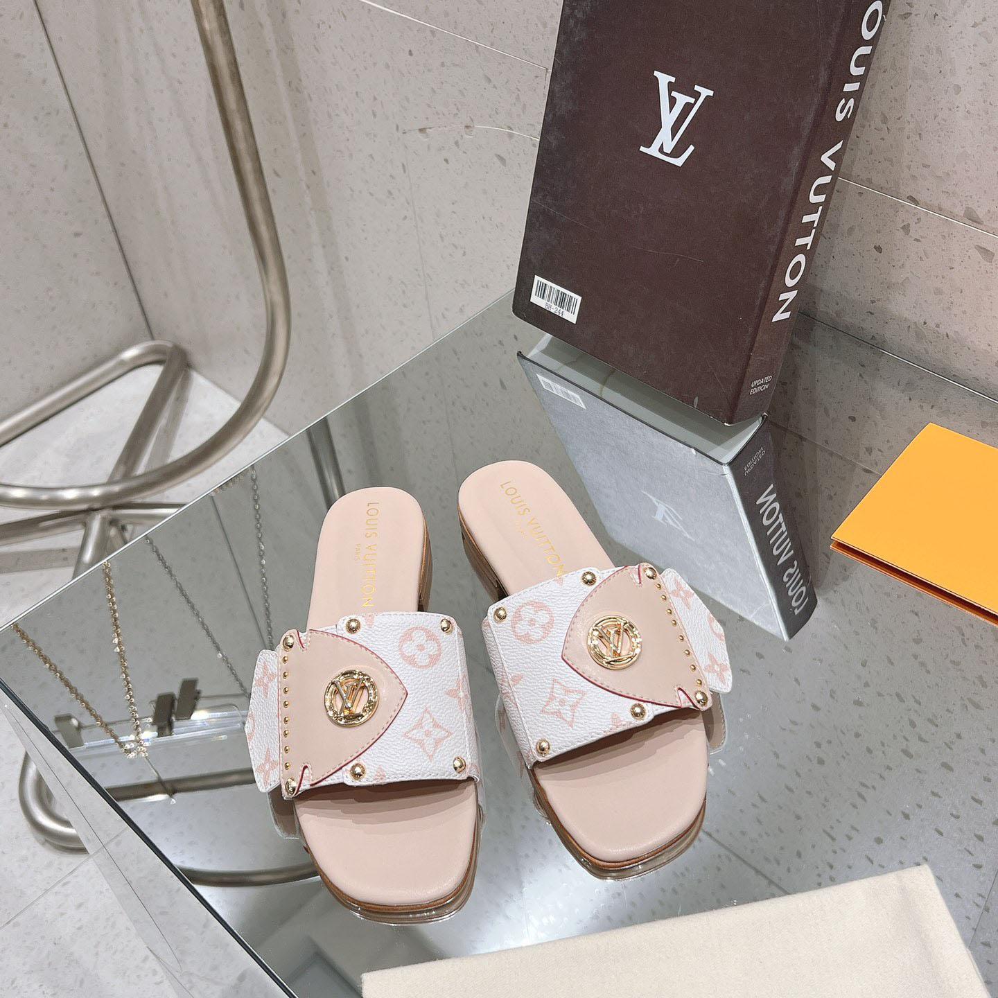 Louis Vuitton LV Frame Flat Mule   1ACXIM - everydesigner