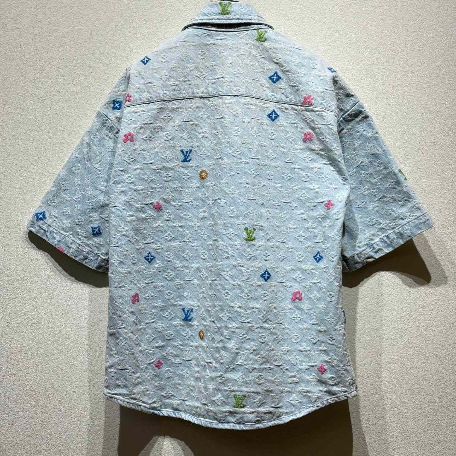 Louis Vuitton Monogram Short-Sleeved Shirt    - everydesigner