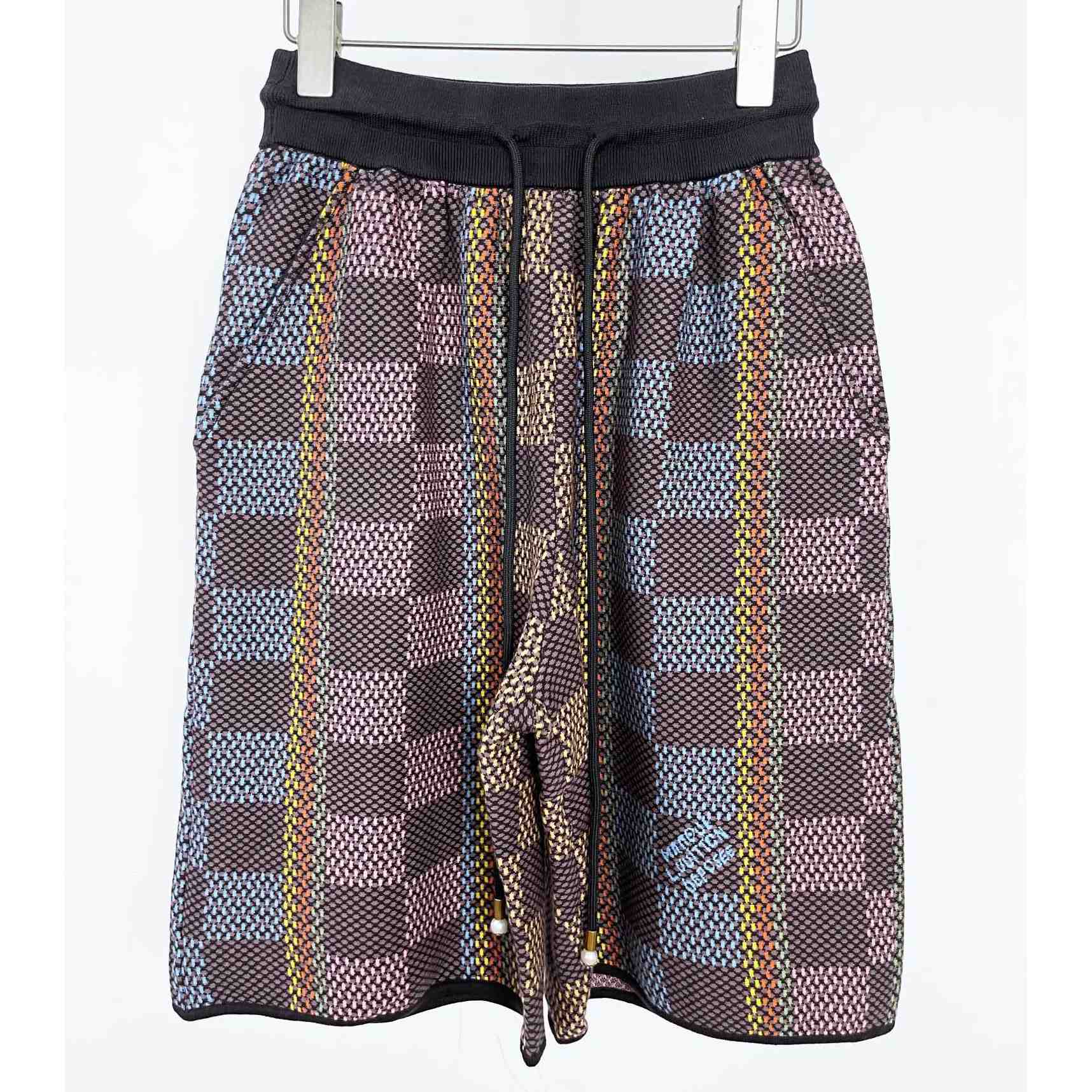 Louis Vuitton Damier Cotton Knit Shorts - everydesigner