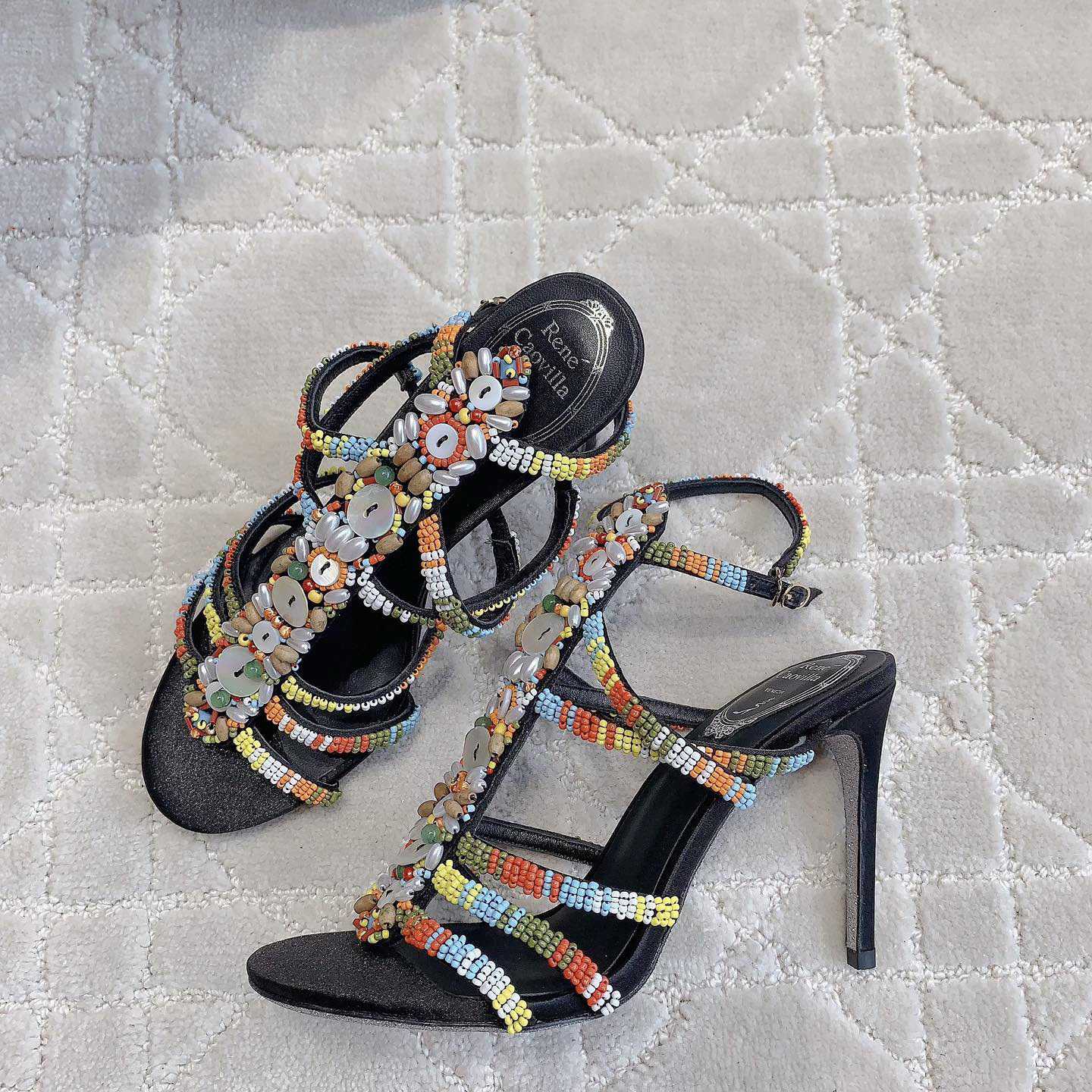 Rene Caovilla Rebecca 90mm Sandals - everydesigner