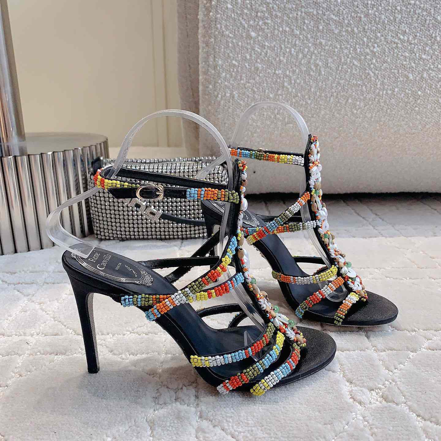 Rene Caovilla Rebecca 90mm Sandals - everydesigner