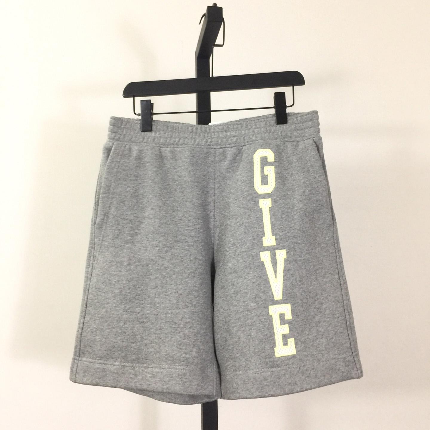 Givenchy Grey Mélange-effect Track Shorts - everydesigner