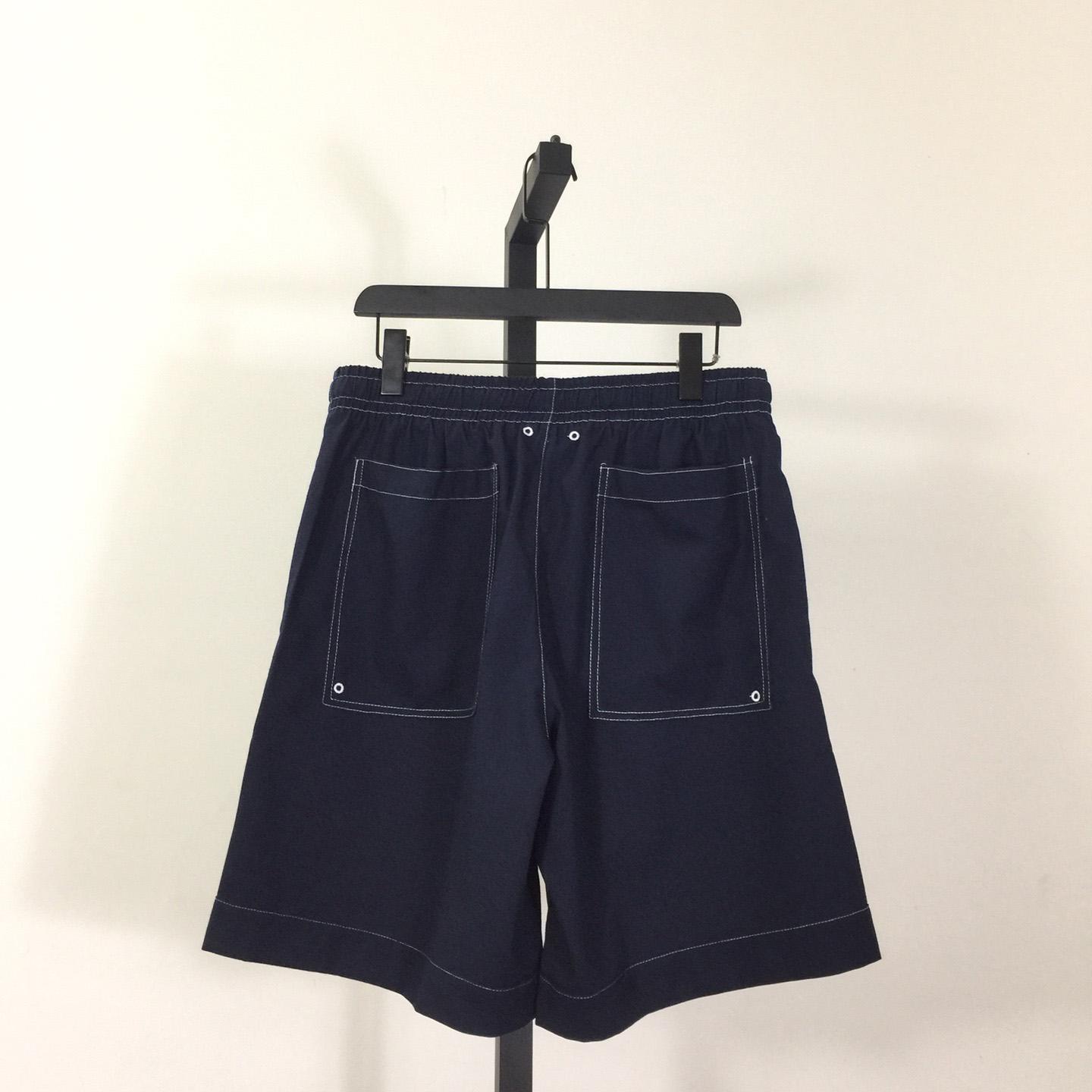 Givenchy Men's Blue Linen Bermuda Shorts - everydesigner