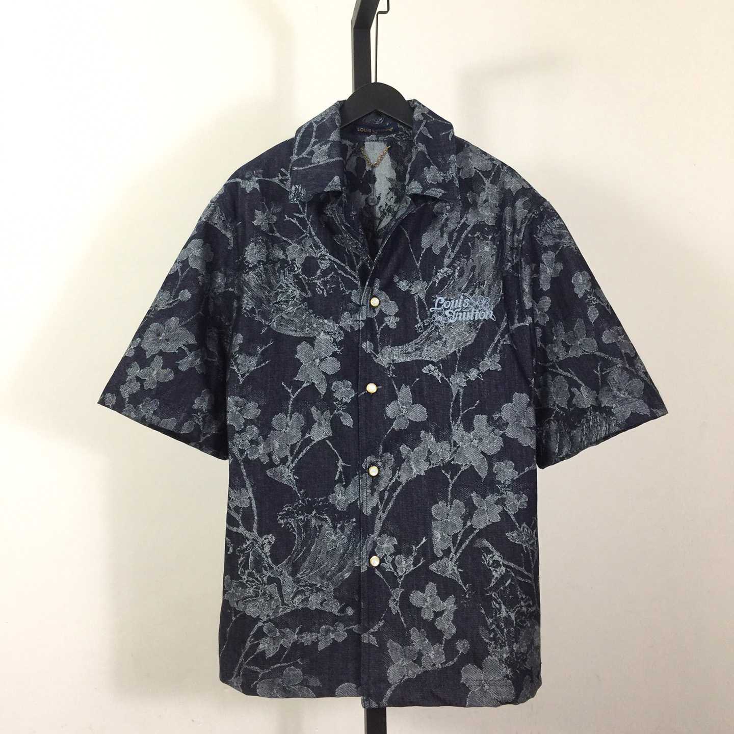 Louis Vuitton Short-Sleeved Denim Shirt  1AFQZB - everydesigner