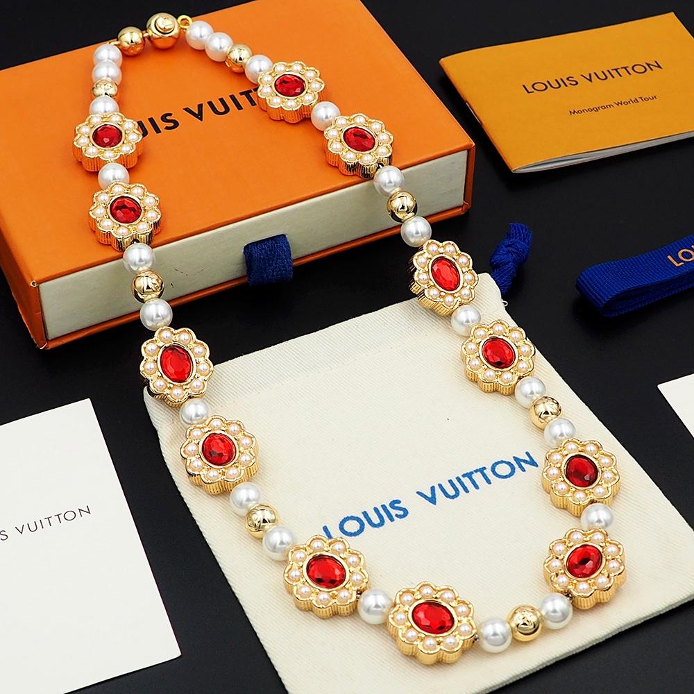 Louis Vuitton LV Dynasty Flower Necklace   M01763 - everydesigner