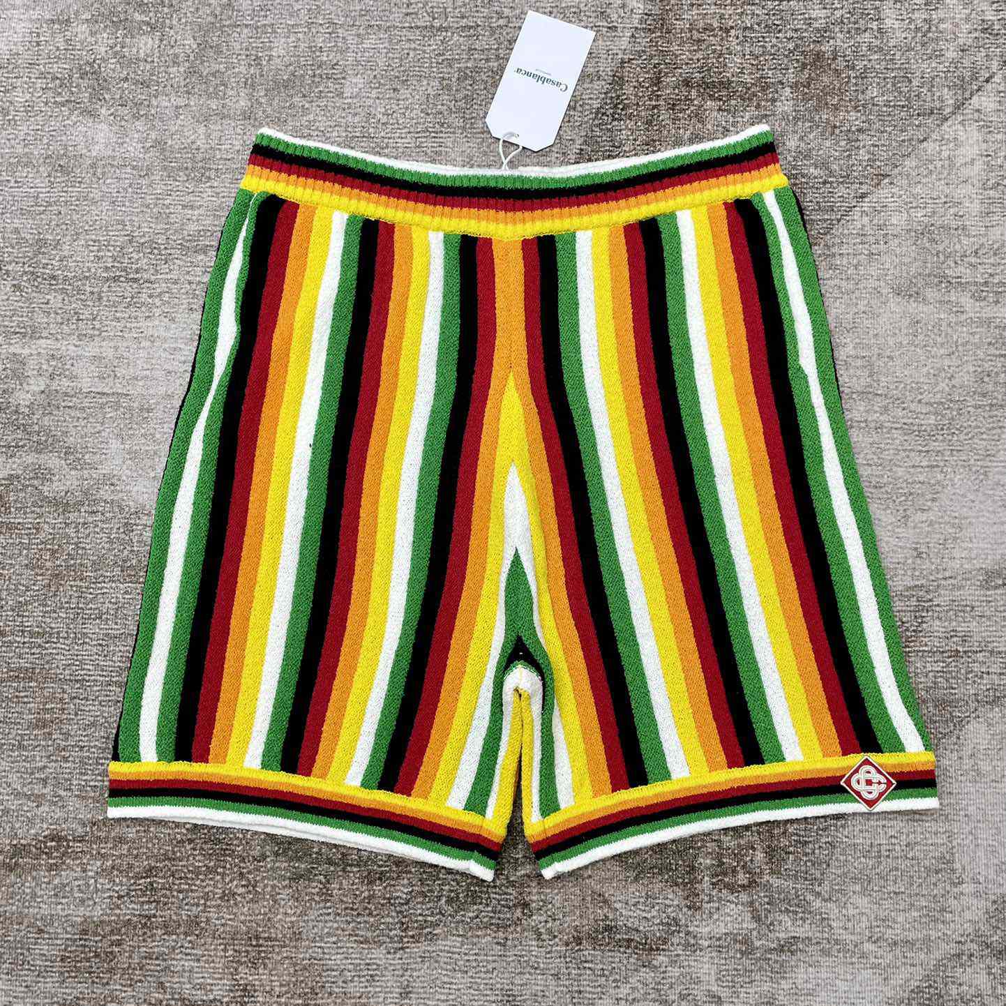 Casablanca Striped Towelling Shorts   D0042 - everydesigner