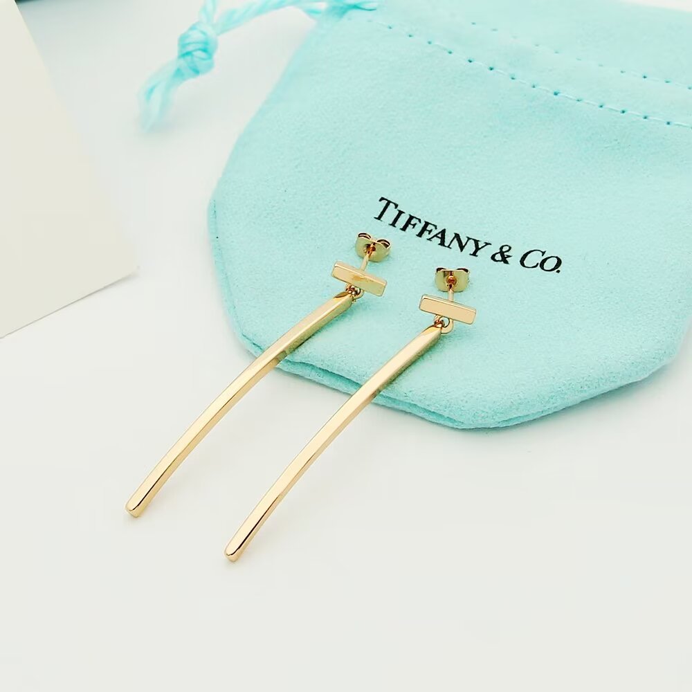 Tiffany & Co. Elongated Wire Bar Earrings - everydesigner