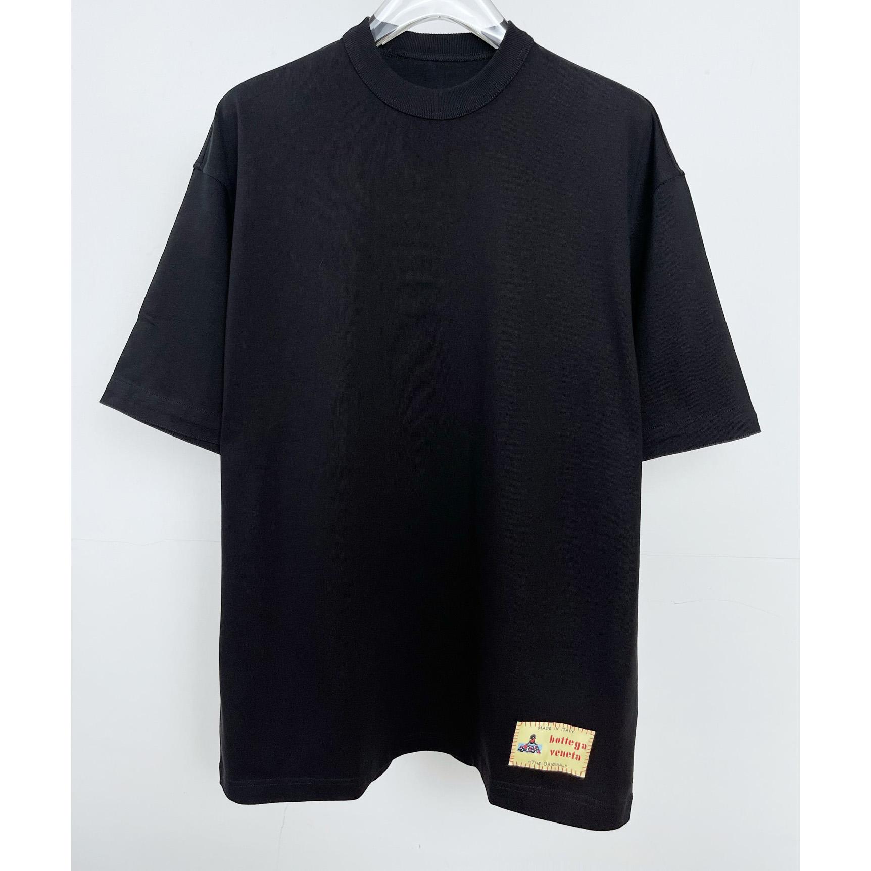 Bottega Veneta Cotton Jersey T-Shirt With Label - everydesigner