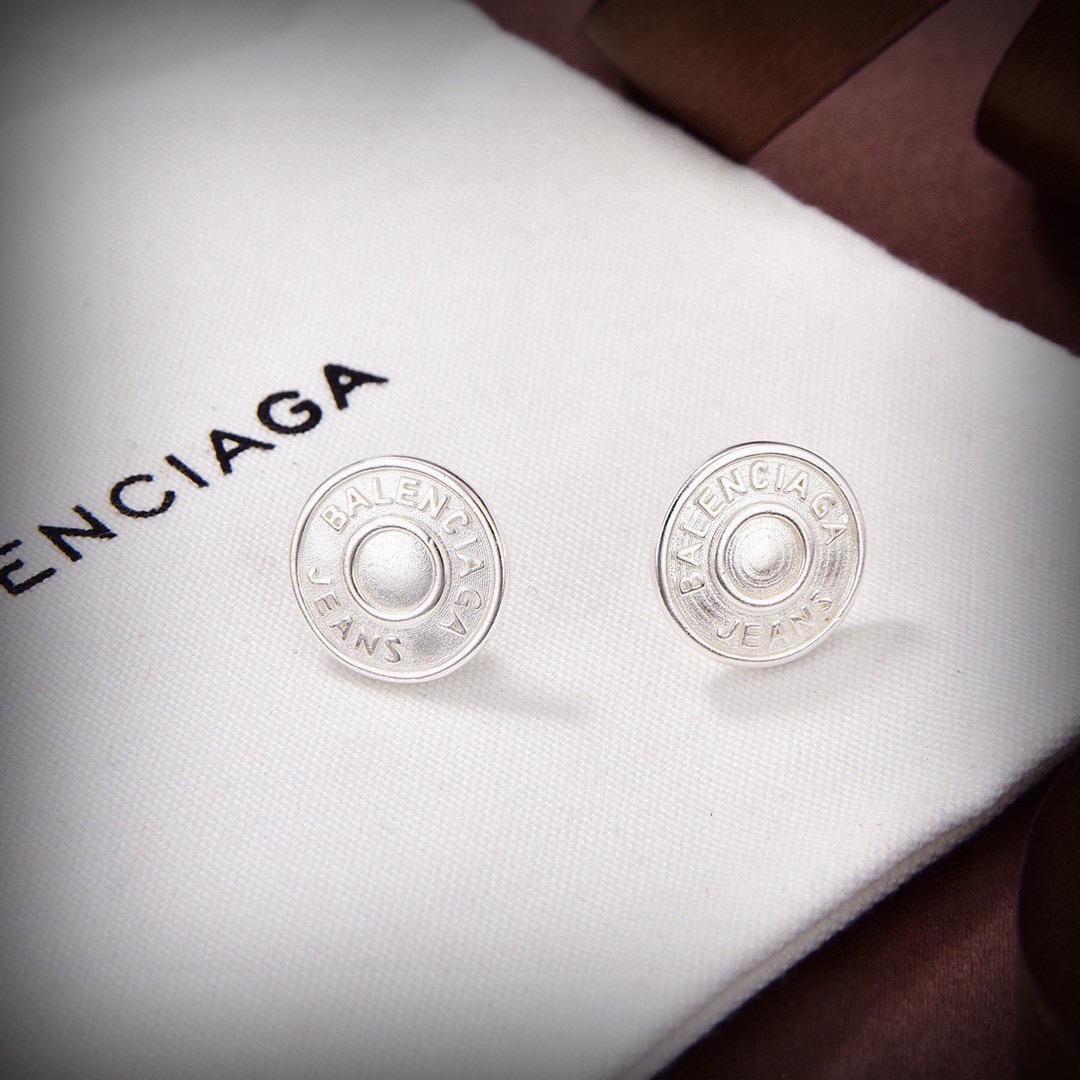 Balenciaga Jeans Stud Earrings - everydesigner