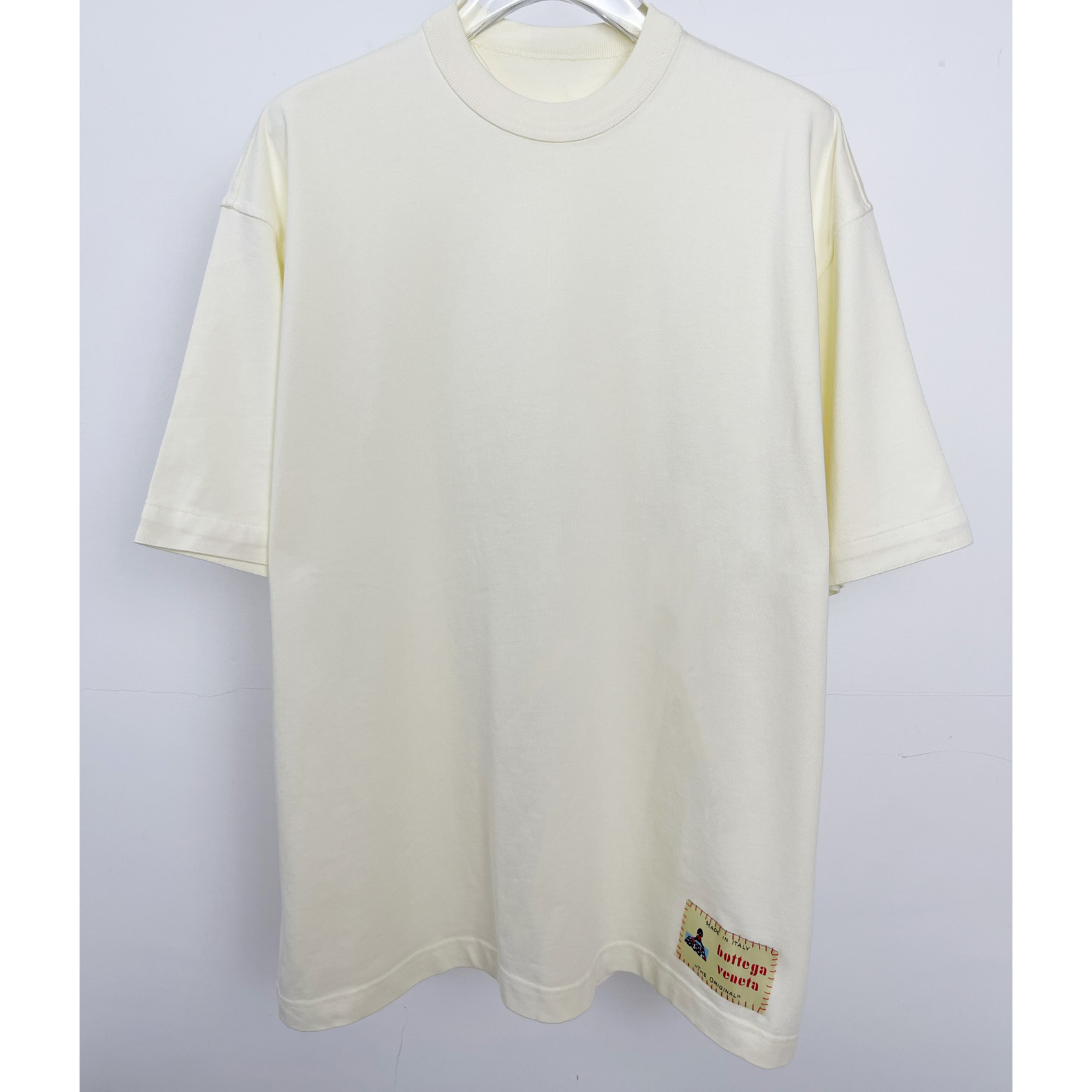 Bottega Veneta Cotton Jersey T-Shirt With Label - everydesigner