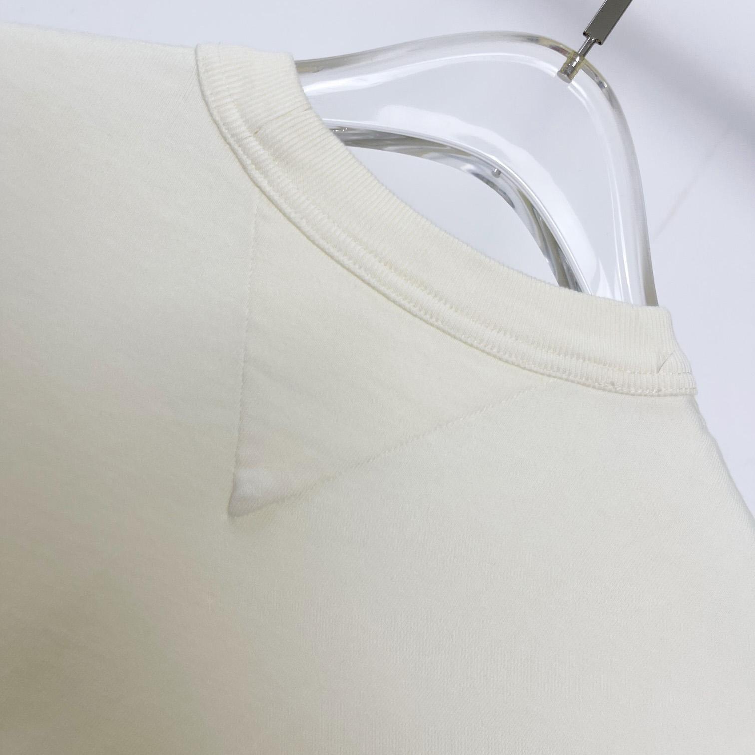 Bottega Veneta Cotton Jersey T-Shirt With Label - everydesigner