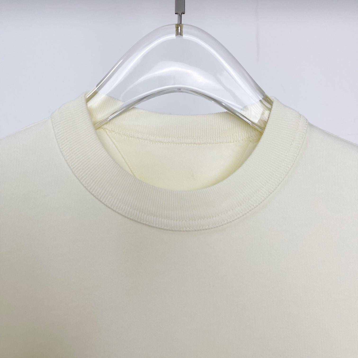 Bottega Veneta Cotton Jersey T-Shirt With Label - everydesigner