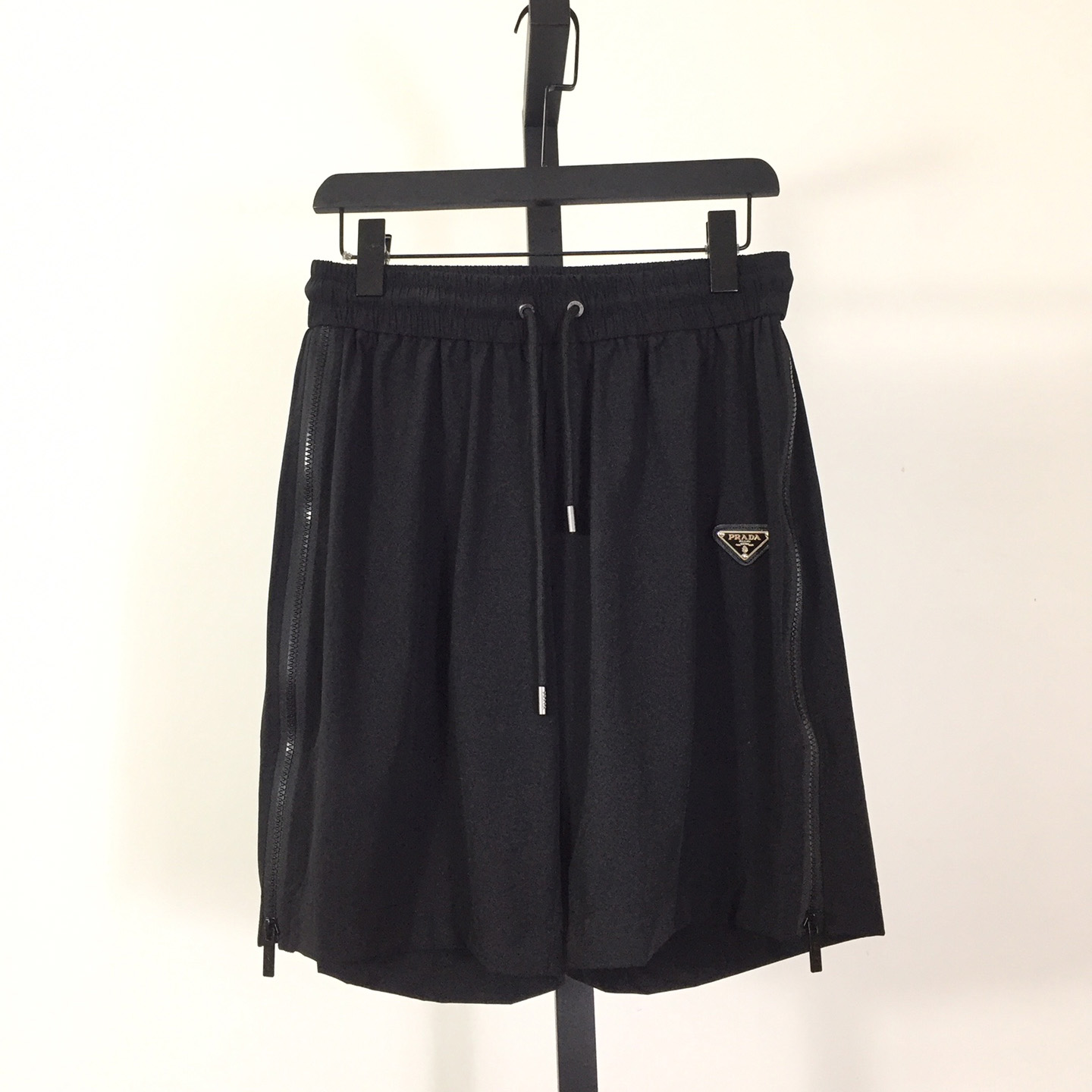 Prada Black Re-nylon Shorts - everydesigner