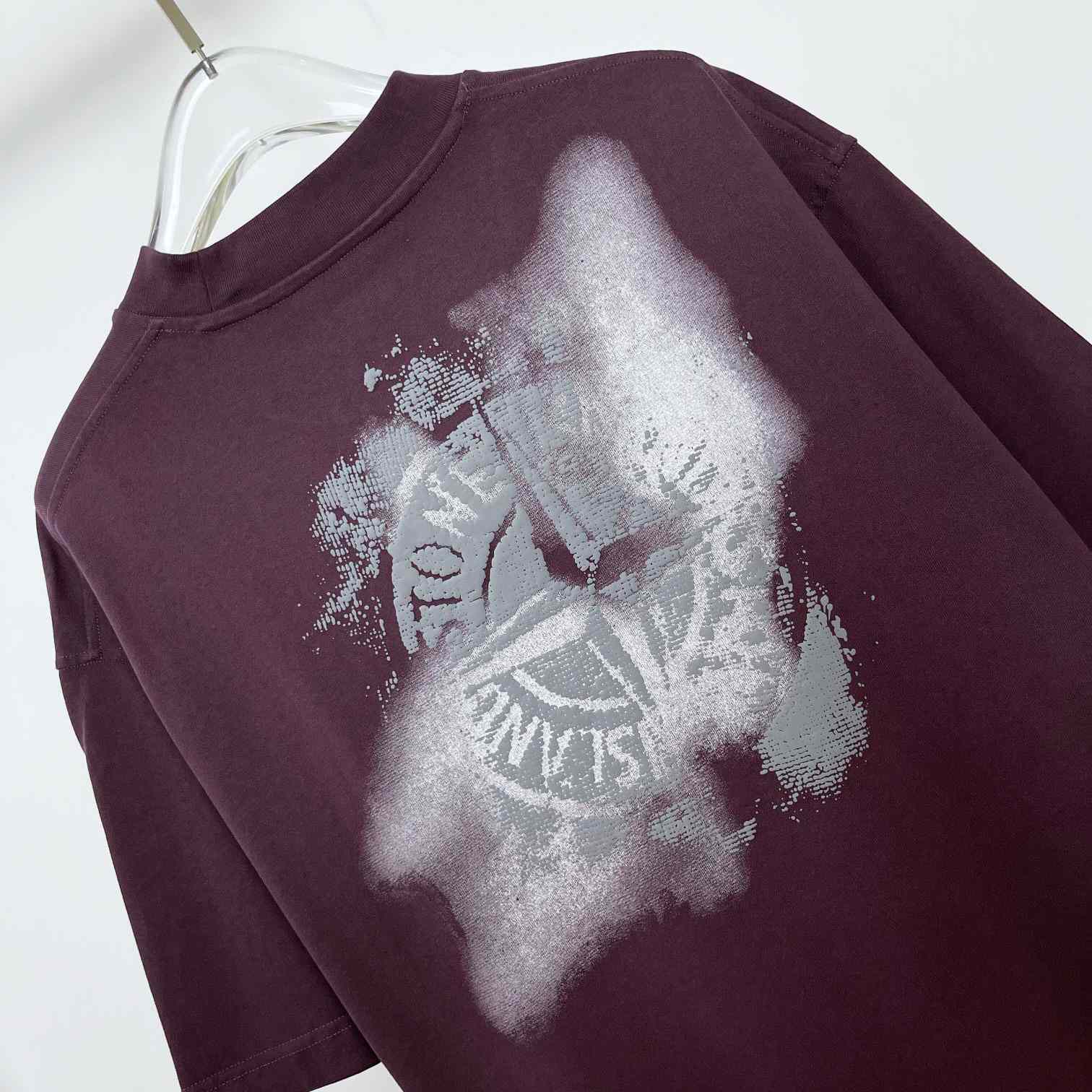 Stone Island Logo-print Cotton T-shirt - everydesigner