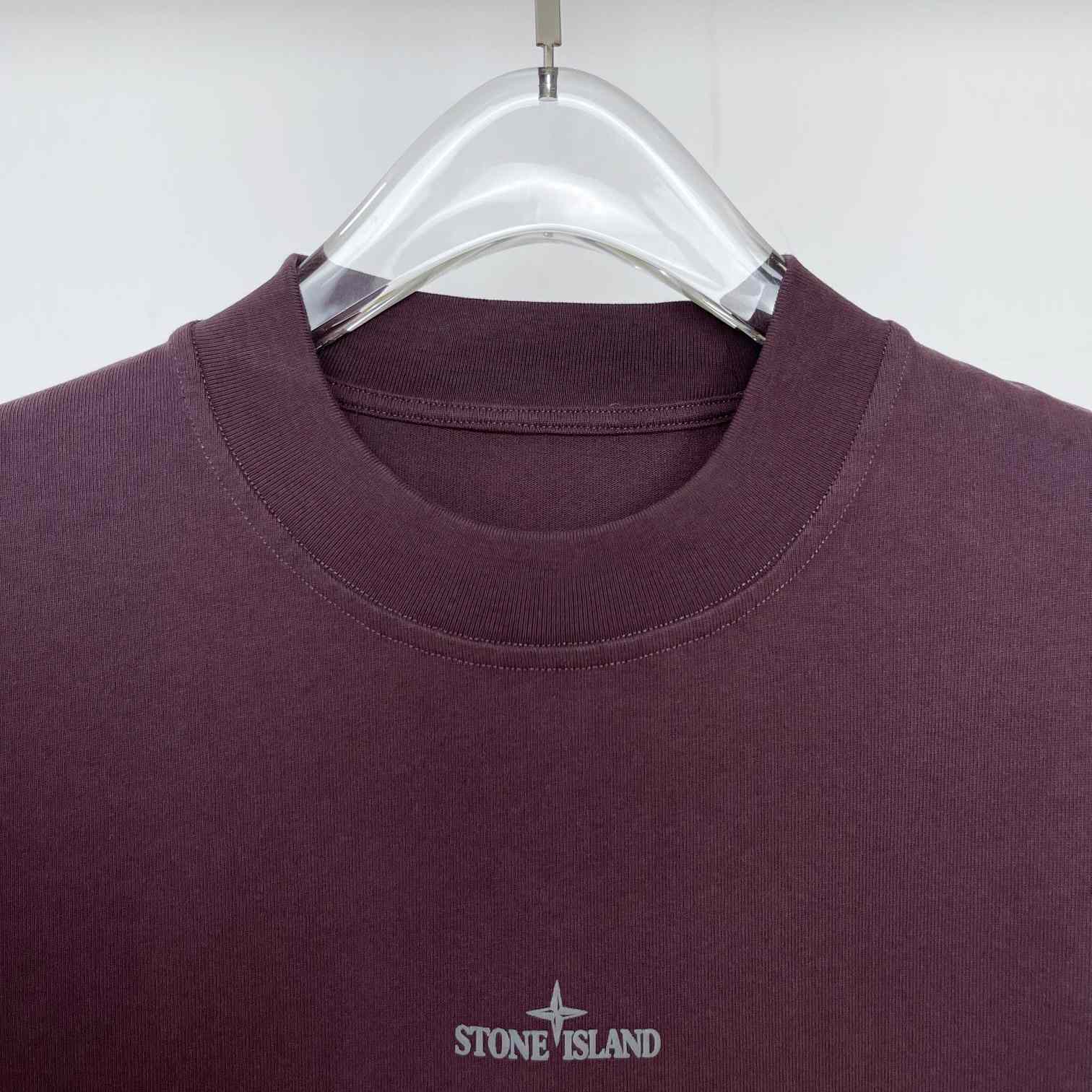 Stone Island Logo-print Cotton T-shirt - everydesigner