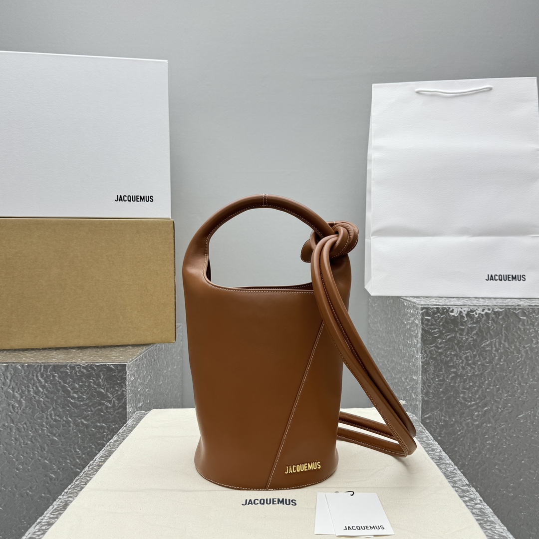 Jacquemus Le petit Tourni Mini Knotted Bucket Bag - everydesigner