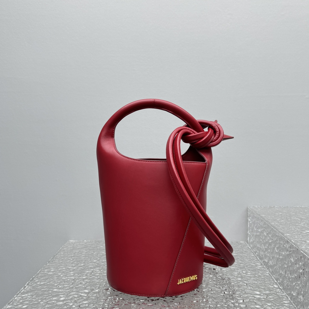 Jacquemus Le petit Tourni Mini Knotted Bucket Bag - everydesigner