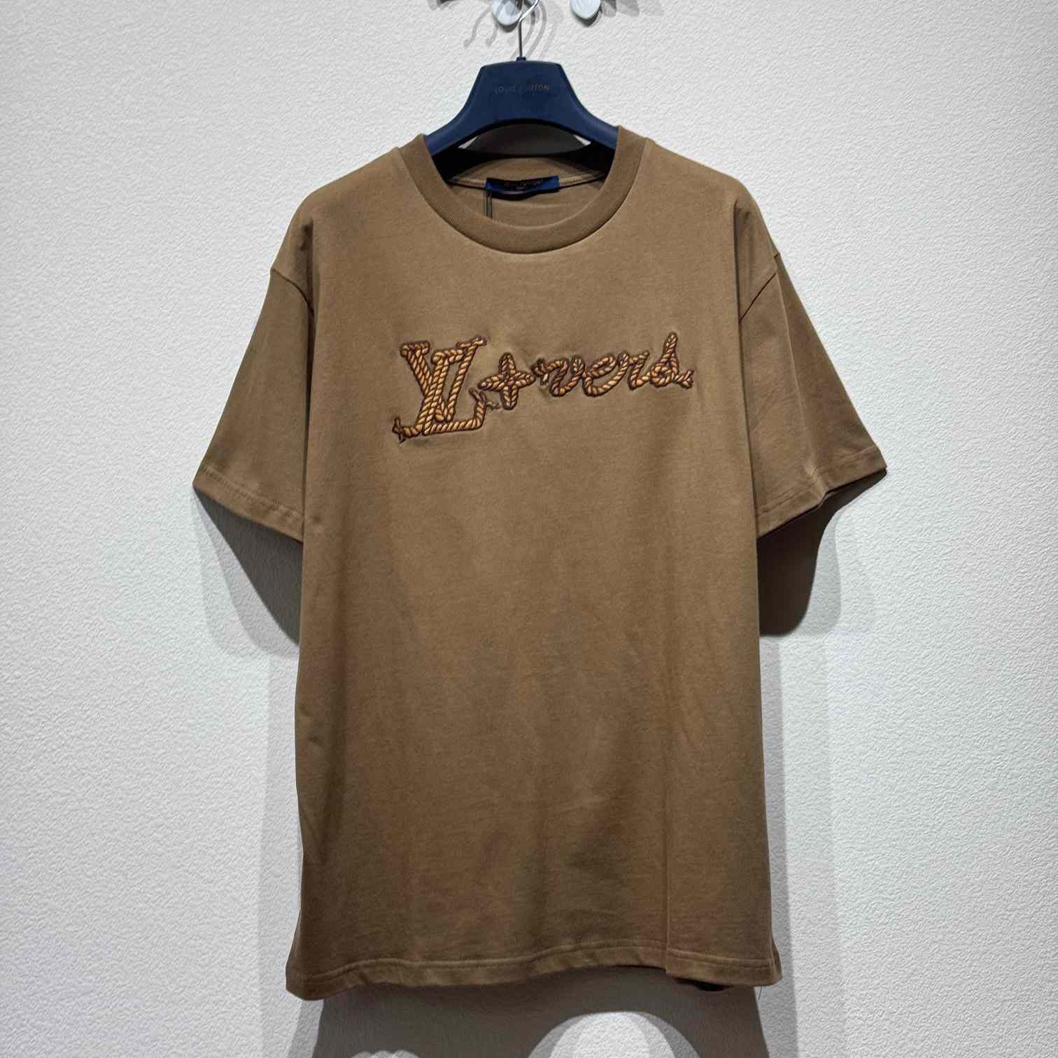 Louis Vuitton Embroidered Signature Cotton T-Shirt  1AFXP4 - everydesigner