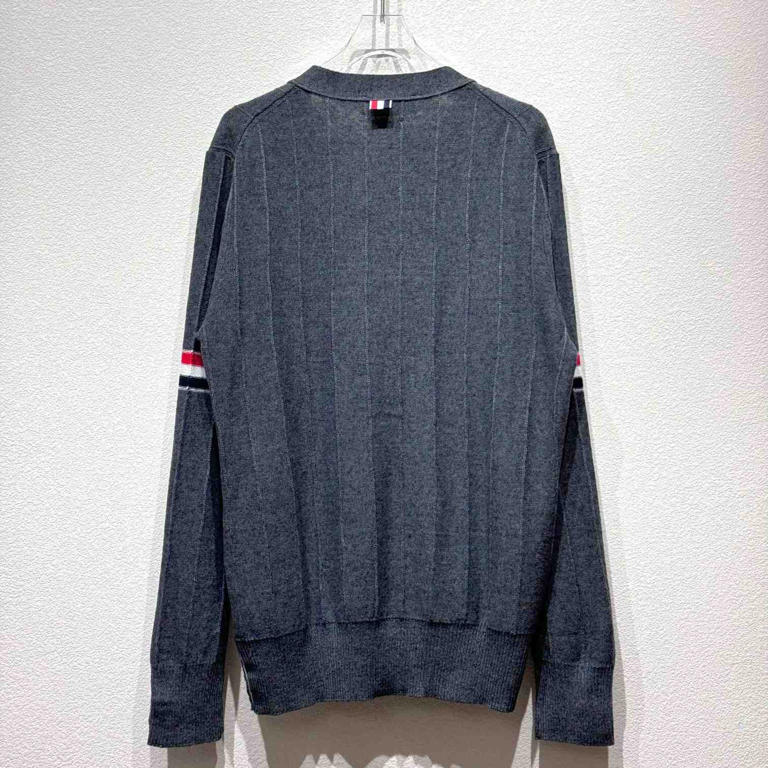 Thom Browne RWB striped V-neck cardigan - everydesigner