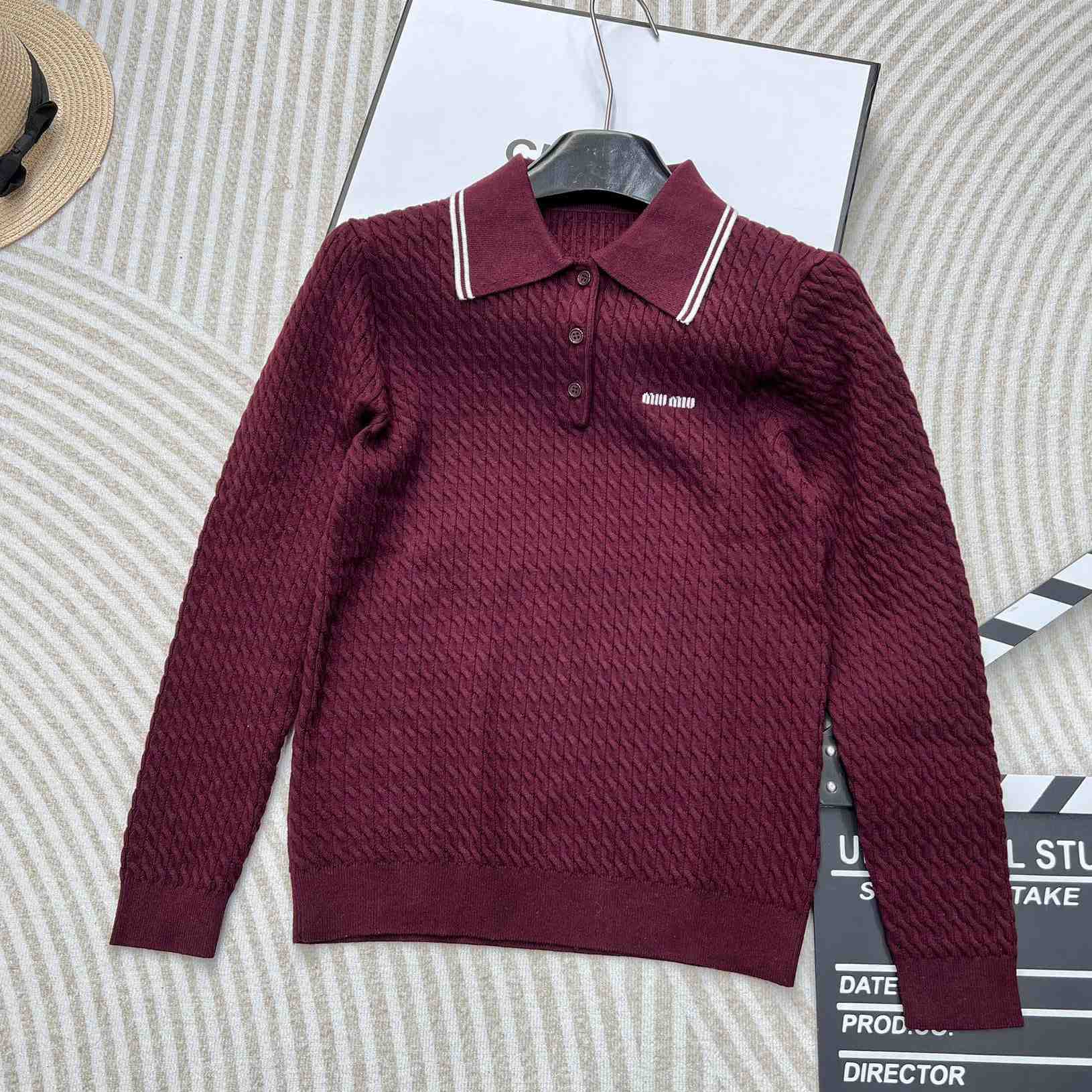 Miu Miu Cotton Jersey Polo Shirt - everydesigner