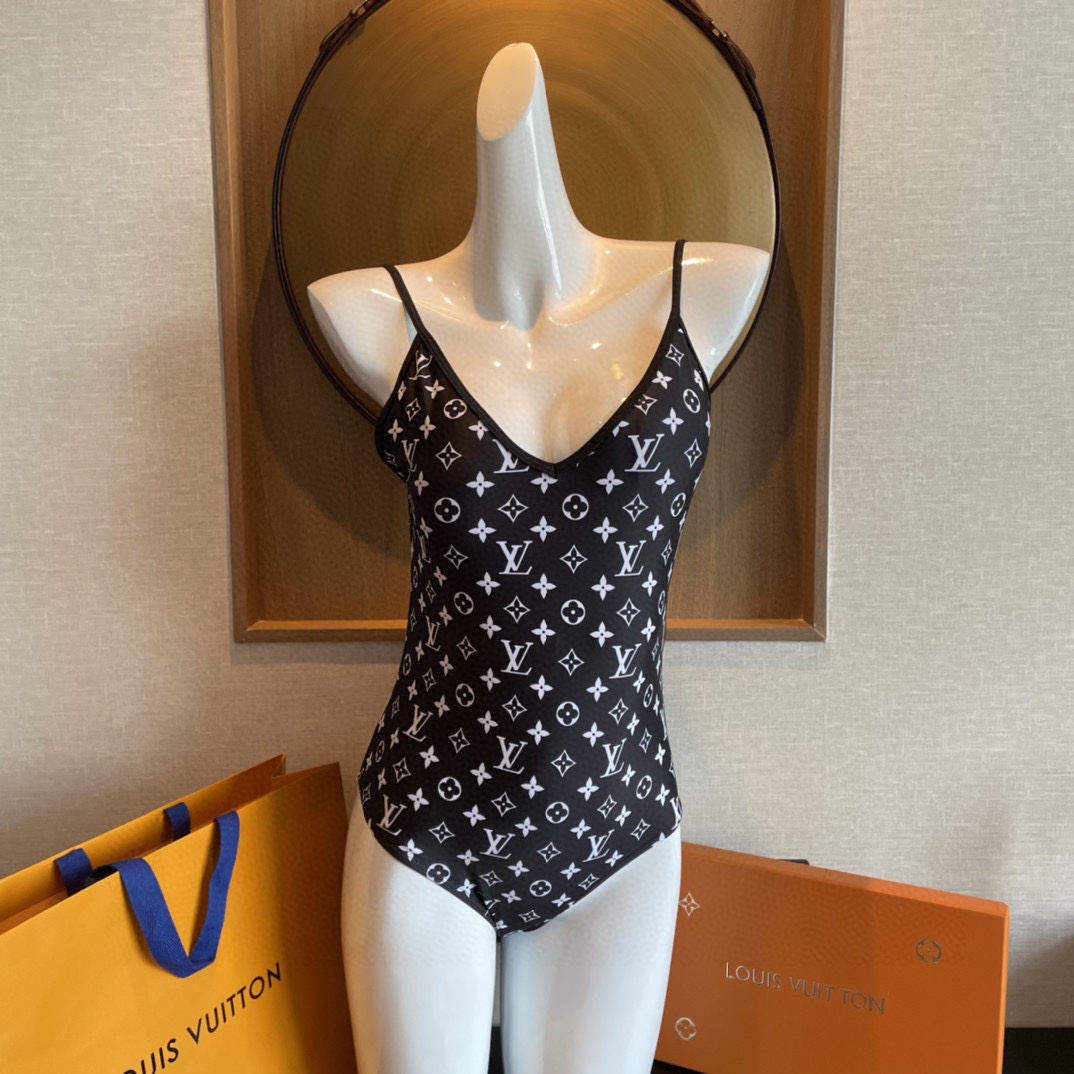 Louis Vuitton Monogram One-Piece Swimsuit - everydesigner