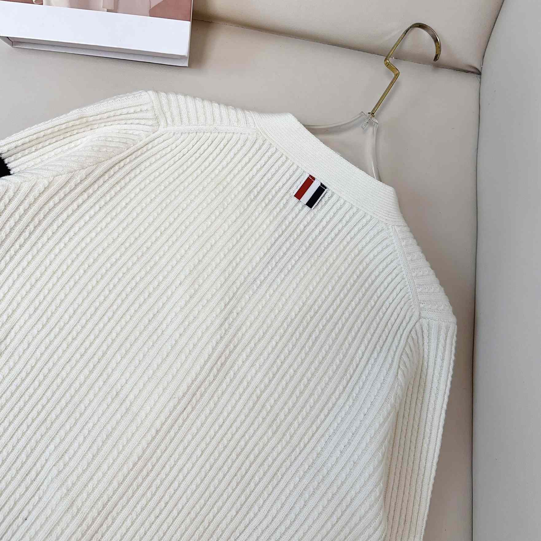 Thom Browne Four Stripe Cardigan - everydesigner