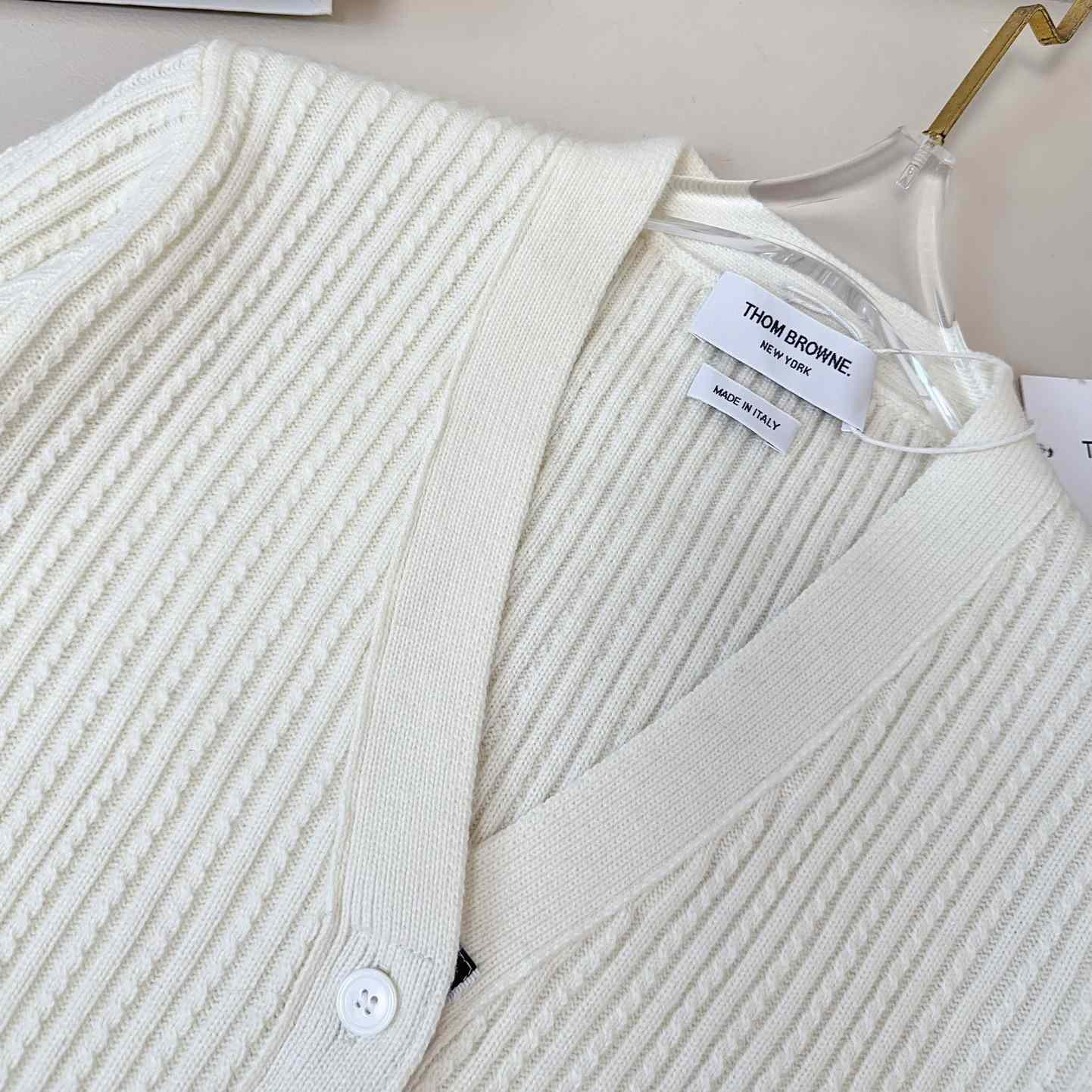 Thom Browne Four Stripe Cardigan - everydesigner