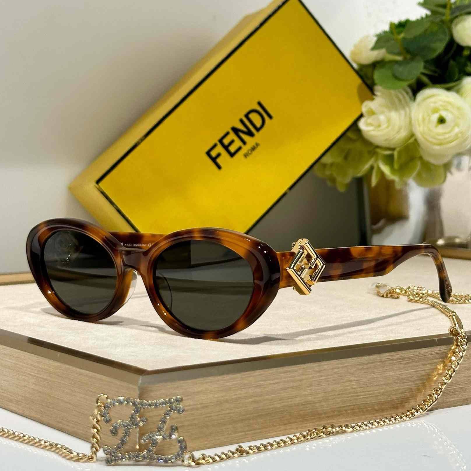 Fendi Diamonds Acetate Sunglasses    FE40140U - everydesigner