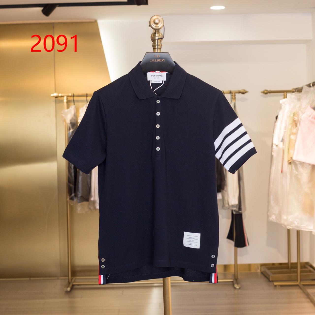 Thom Browne Classic Pique 4-Bar Short Sleeve Polo  2091 - everydesigner