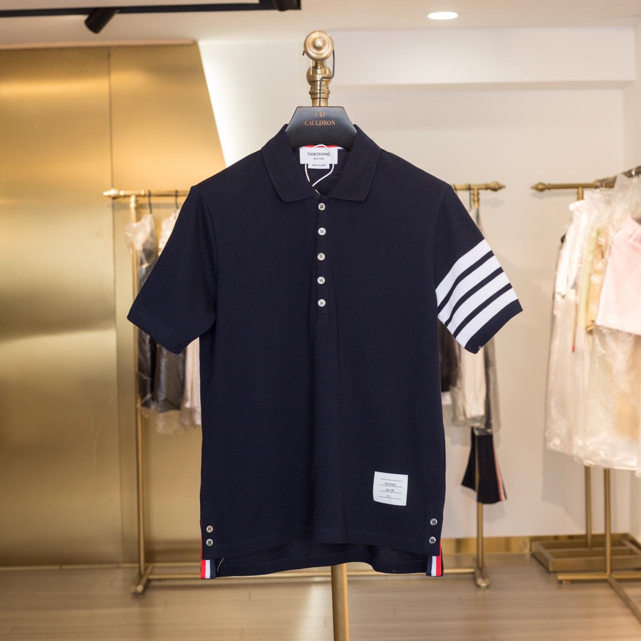 Thom Browne Classic Pique 4-Bar Short Sleeve Polo  2091 - everydesigner