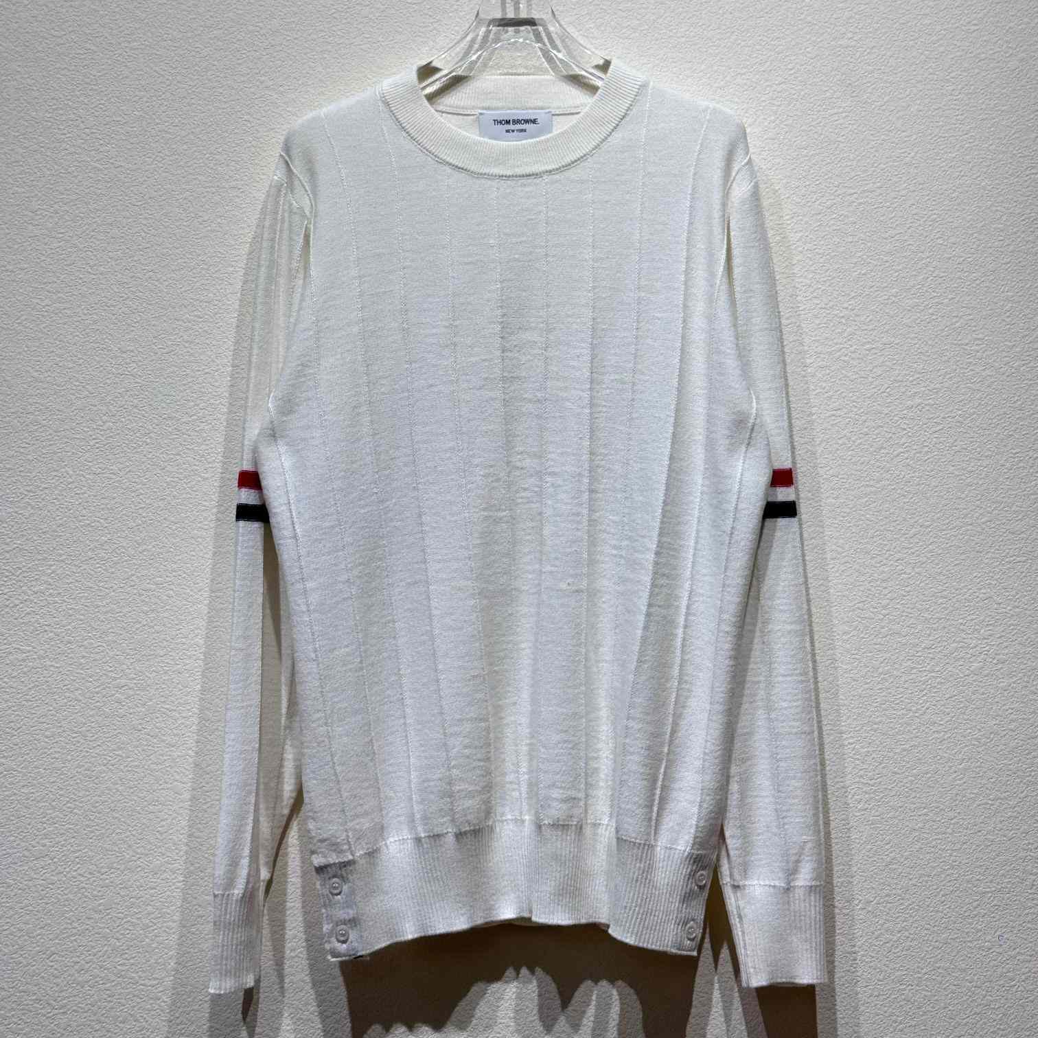 Thom Browne RWB-stripe Long-sleeve Jumper - everydesigner