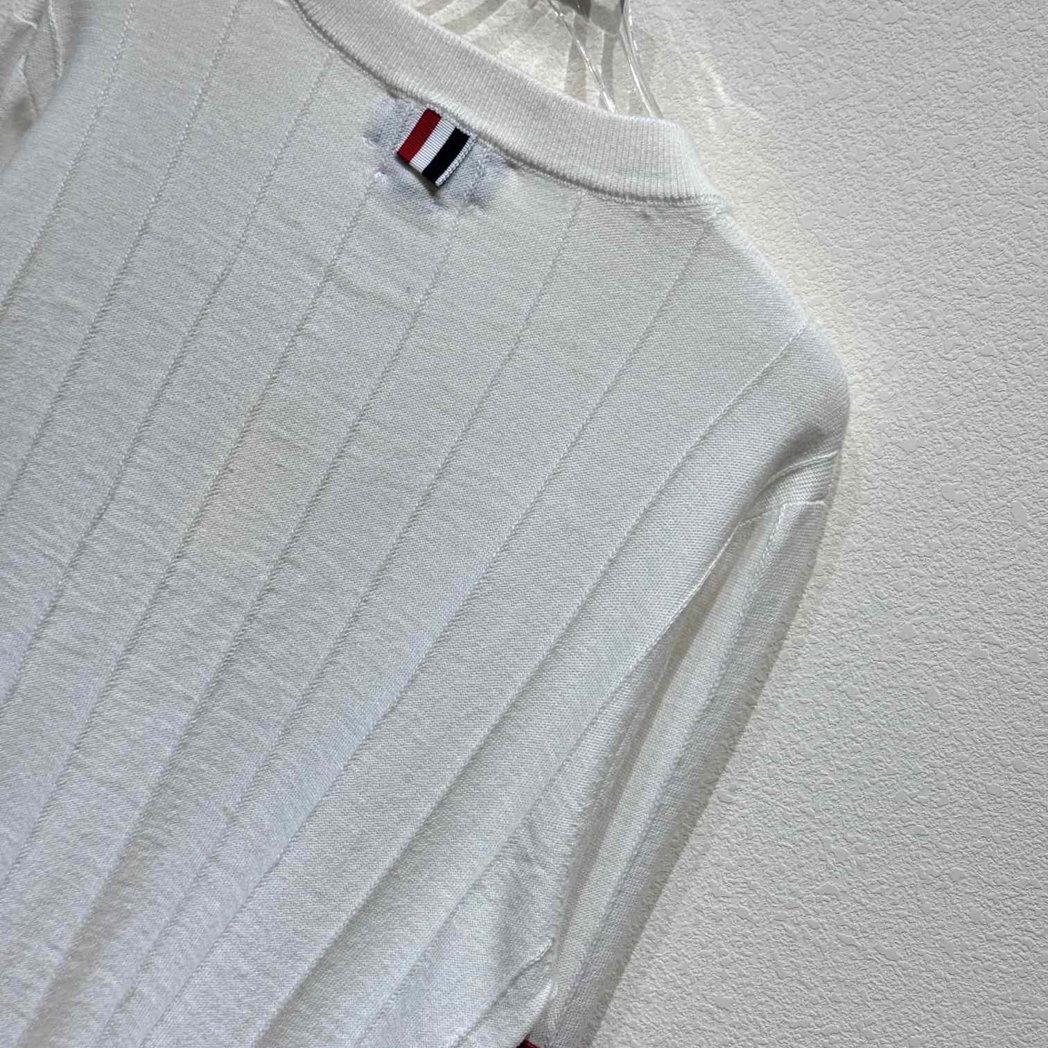 Thom Browne RWB-stripe Long-sleeve Jumper - everydesigner