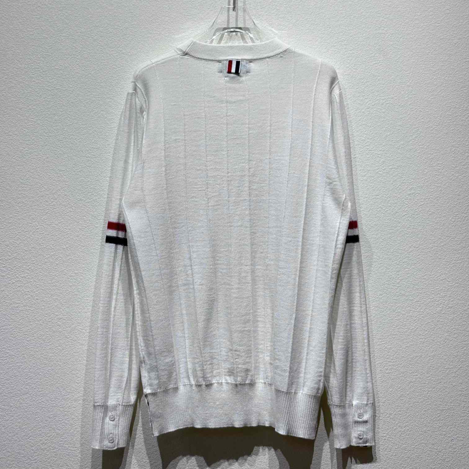 Thom Browne RWB-stripe Long-sleeve Jumper - everydesigner