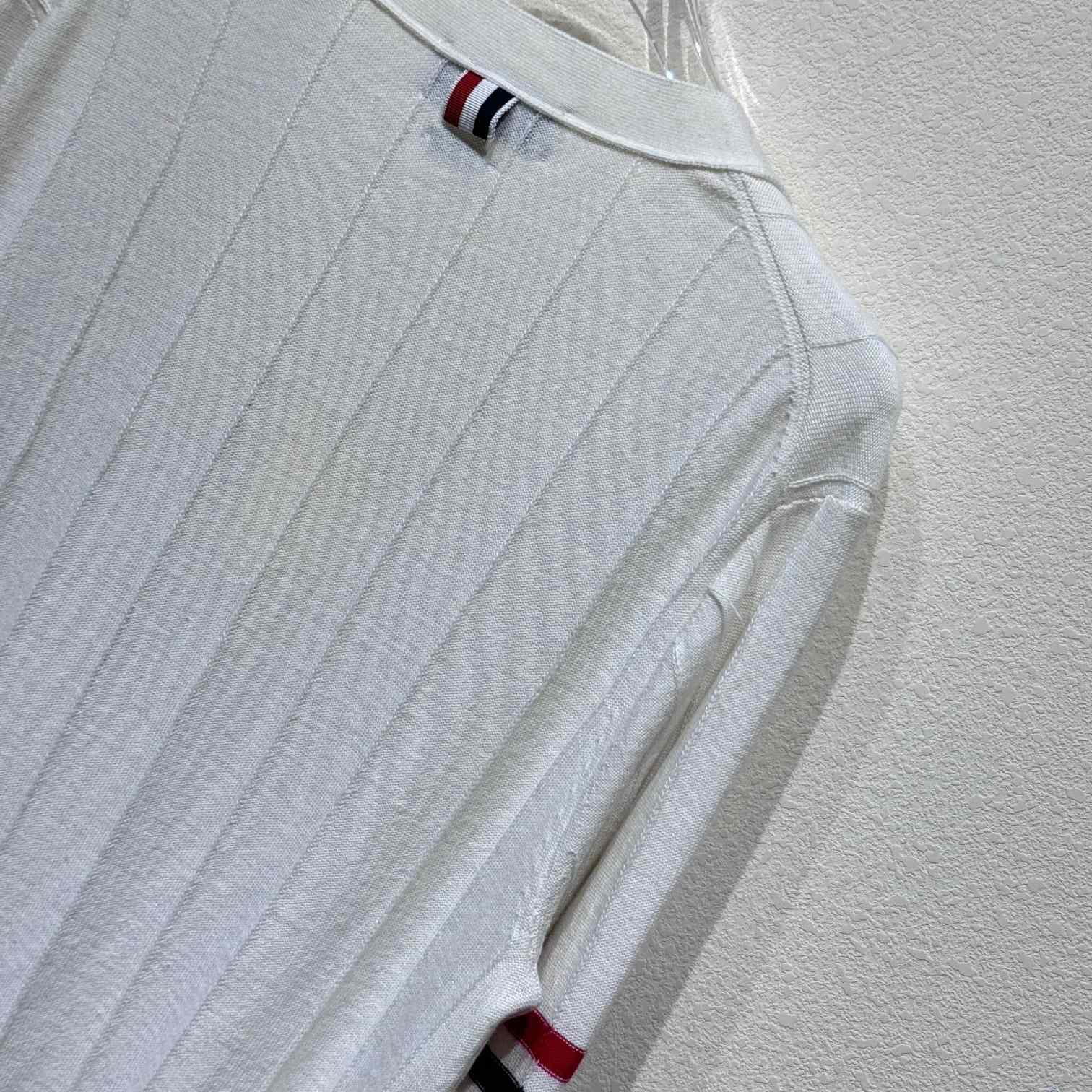 Thom Browne RWB striped V-neck cardigan - everydesigner