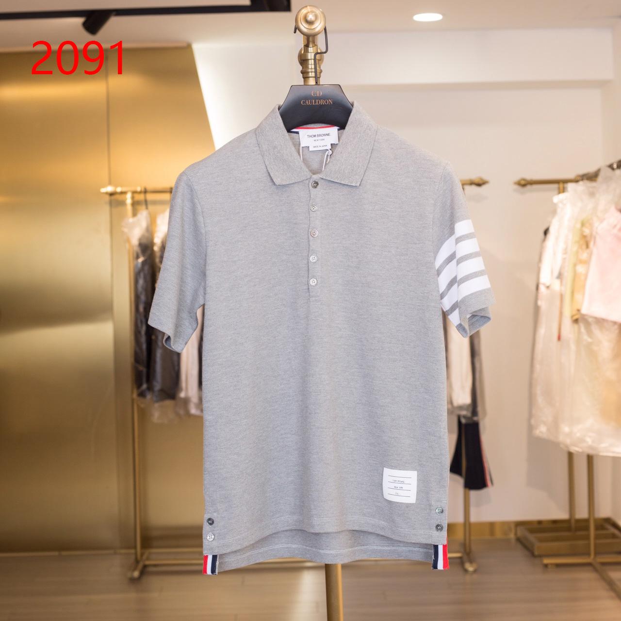 Thom Browne Classic Pique 4-Bar Short Sleeve Polo  2091 - everydesigner