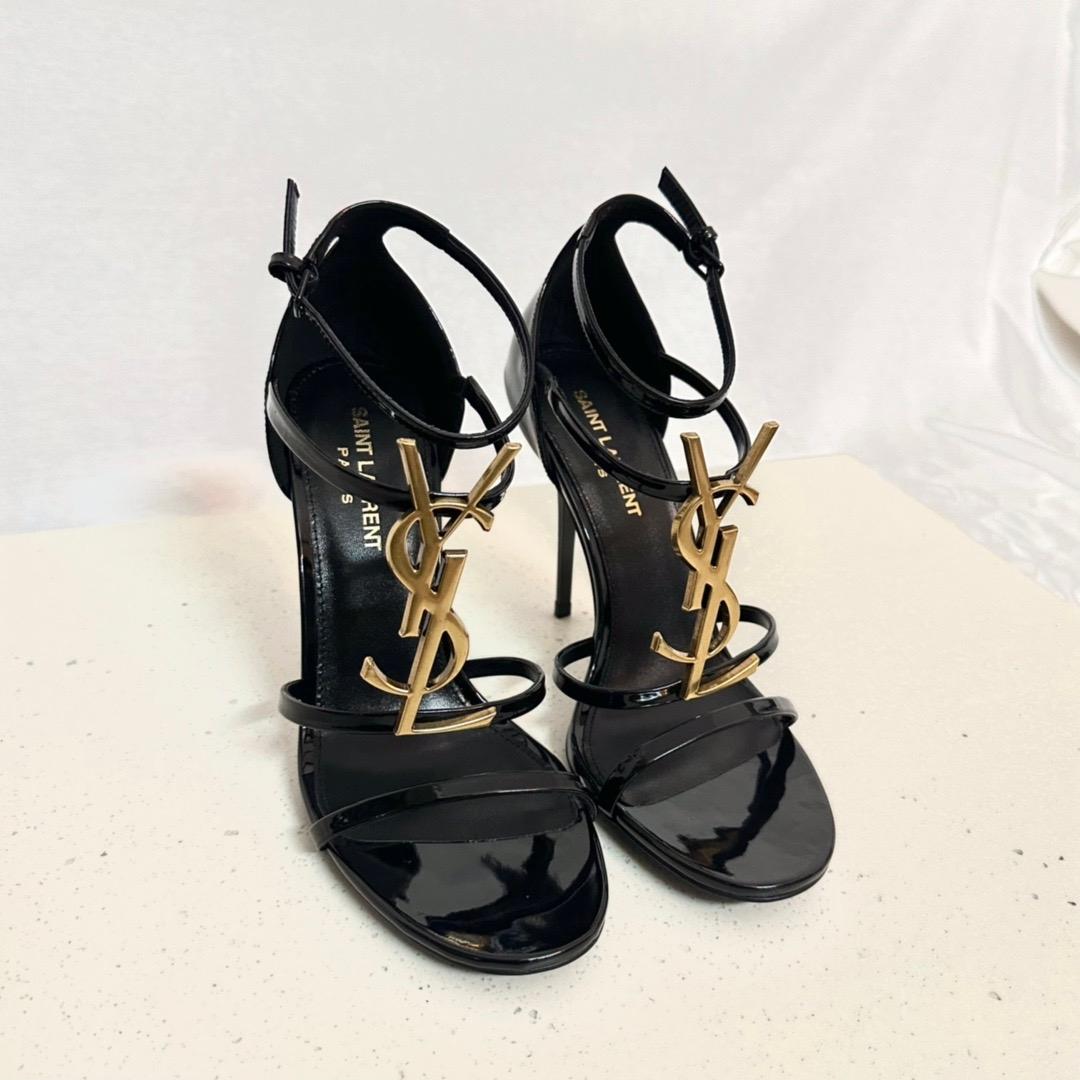 Saint Laurent Cassandra Open-toe Sandals - everydesigner