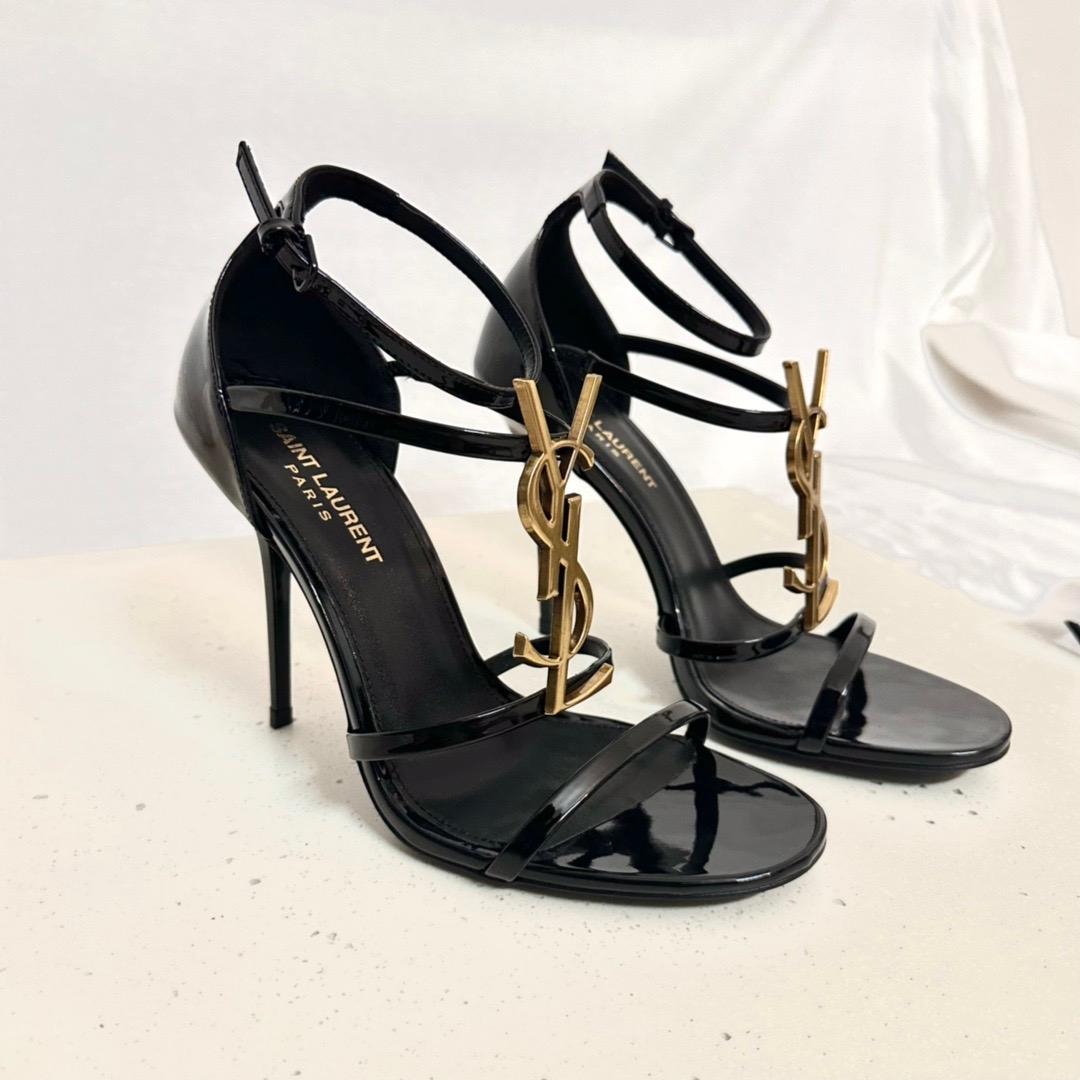 Saint Laurent Cassandra Open-toe Sandals - everydesigner