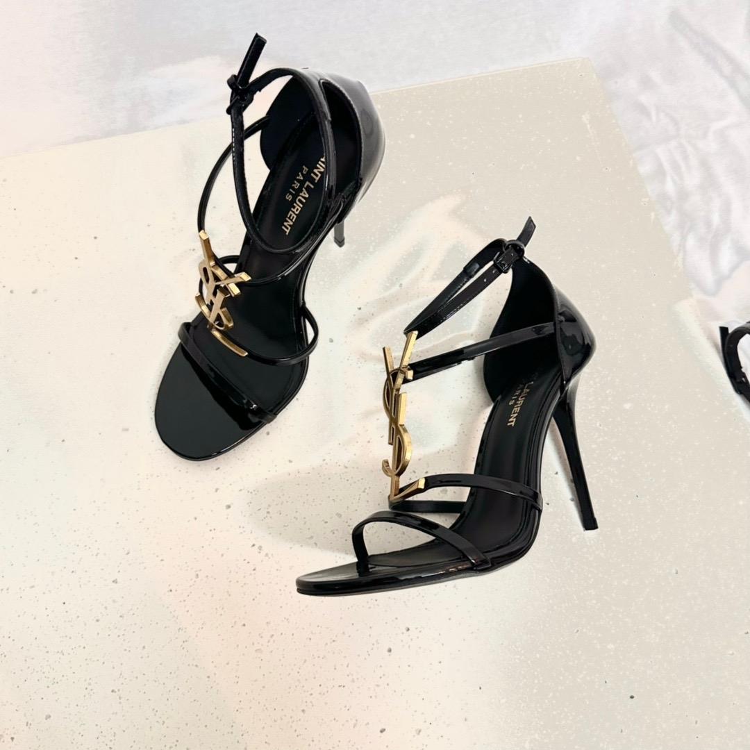 Saint Laurent Cassandra Open-toe Sandals - everydesigner