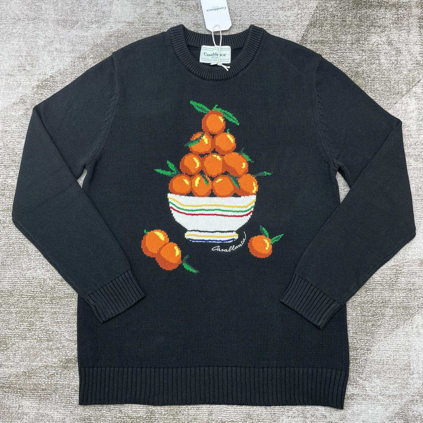 Casablanca Pyramide D'Oranges Intarsia-knit Jumper   M1033 - everydesigner