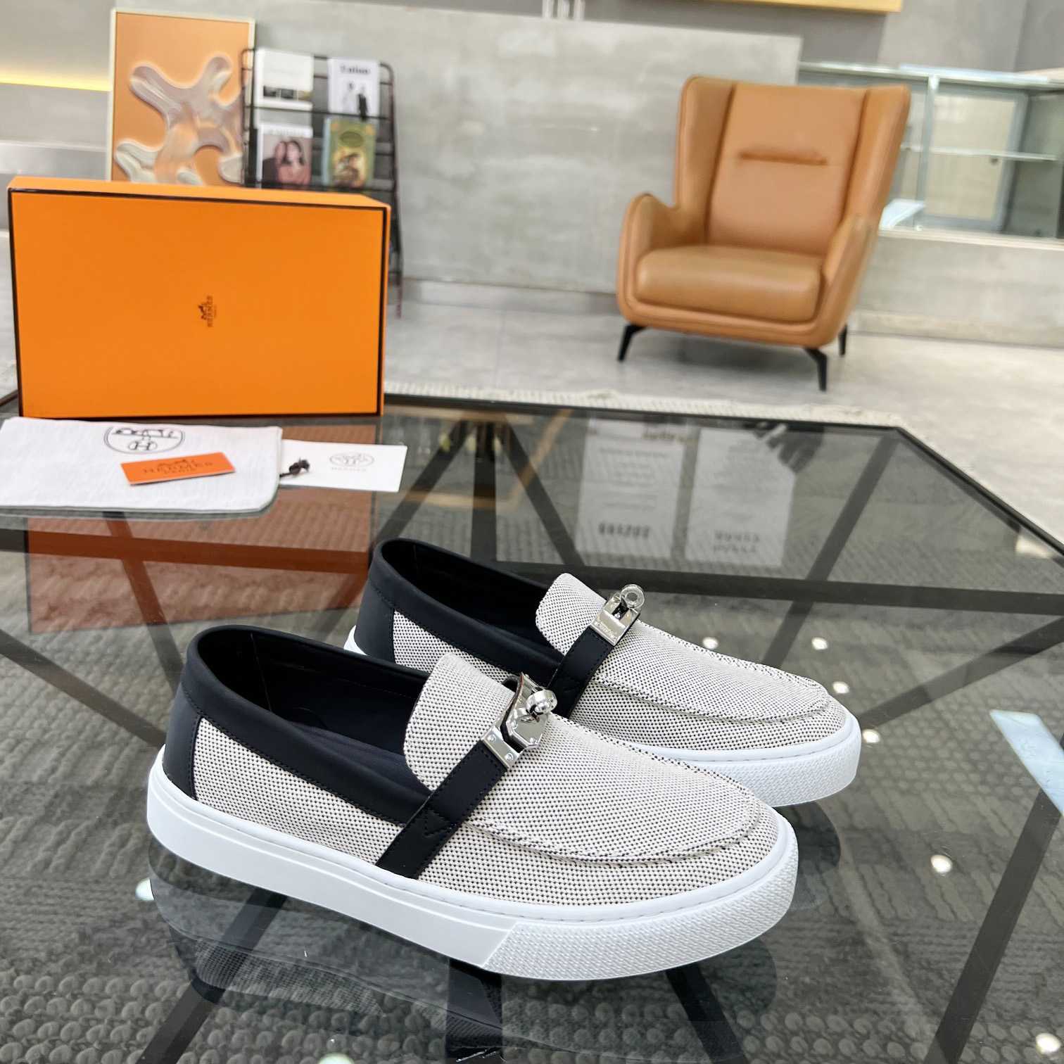 Hermes Game Slip-on Sneaker - everydesigner